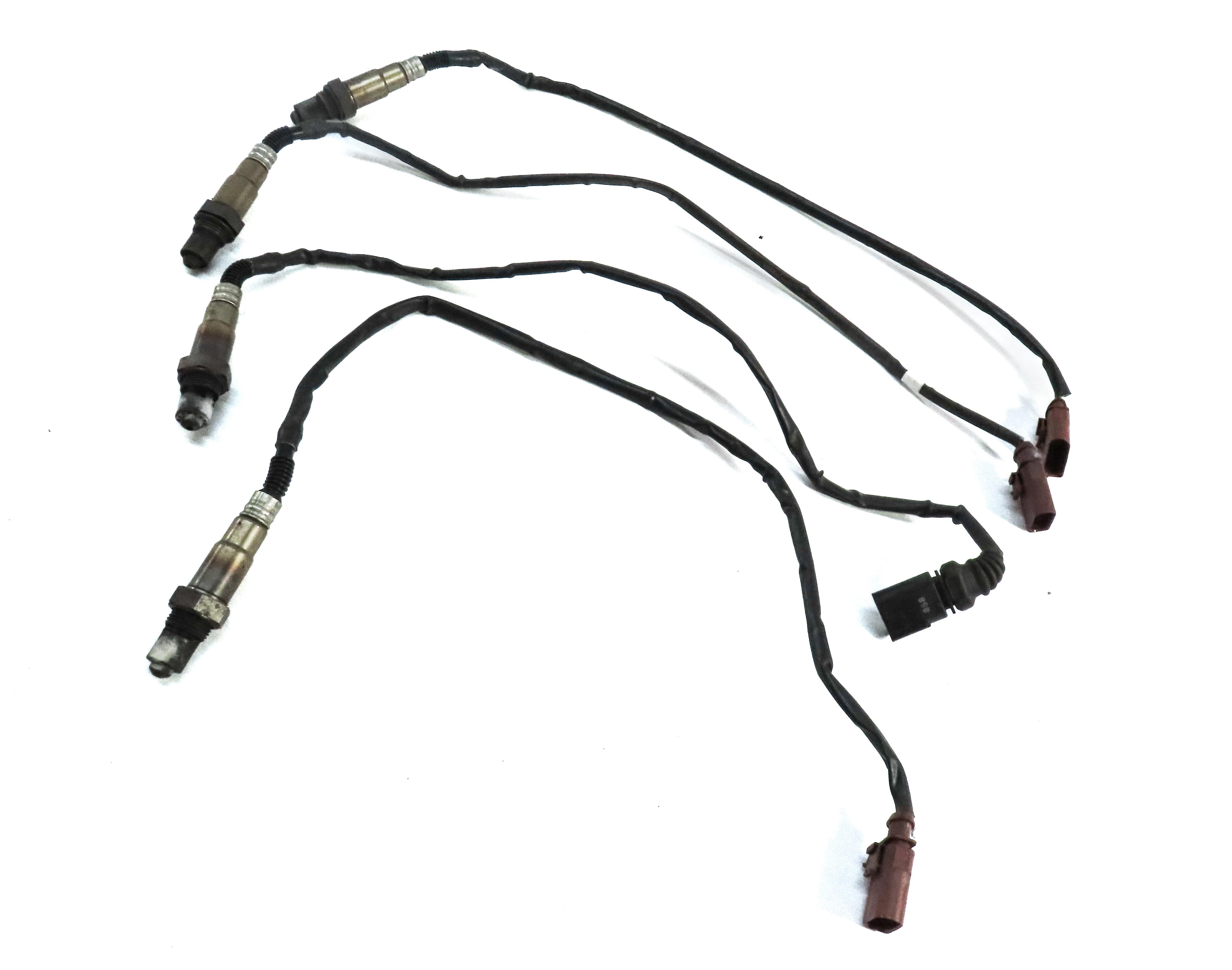 2014 AUDI A8 (D4 4H) 4.0L TURBO CEUA ENGINE PRE POST CAT O2 OXYGEN SENSOR SET 4 — exact item pictured