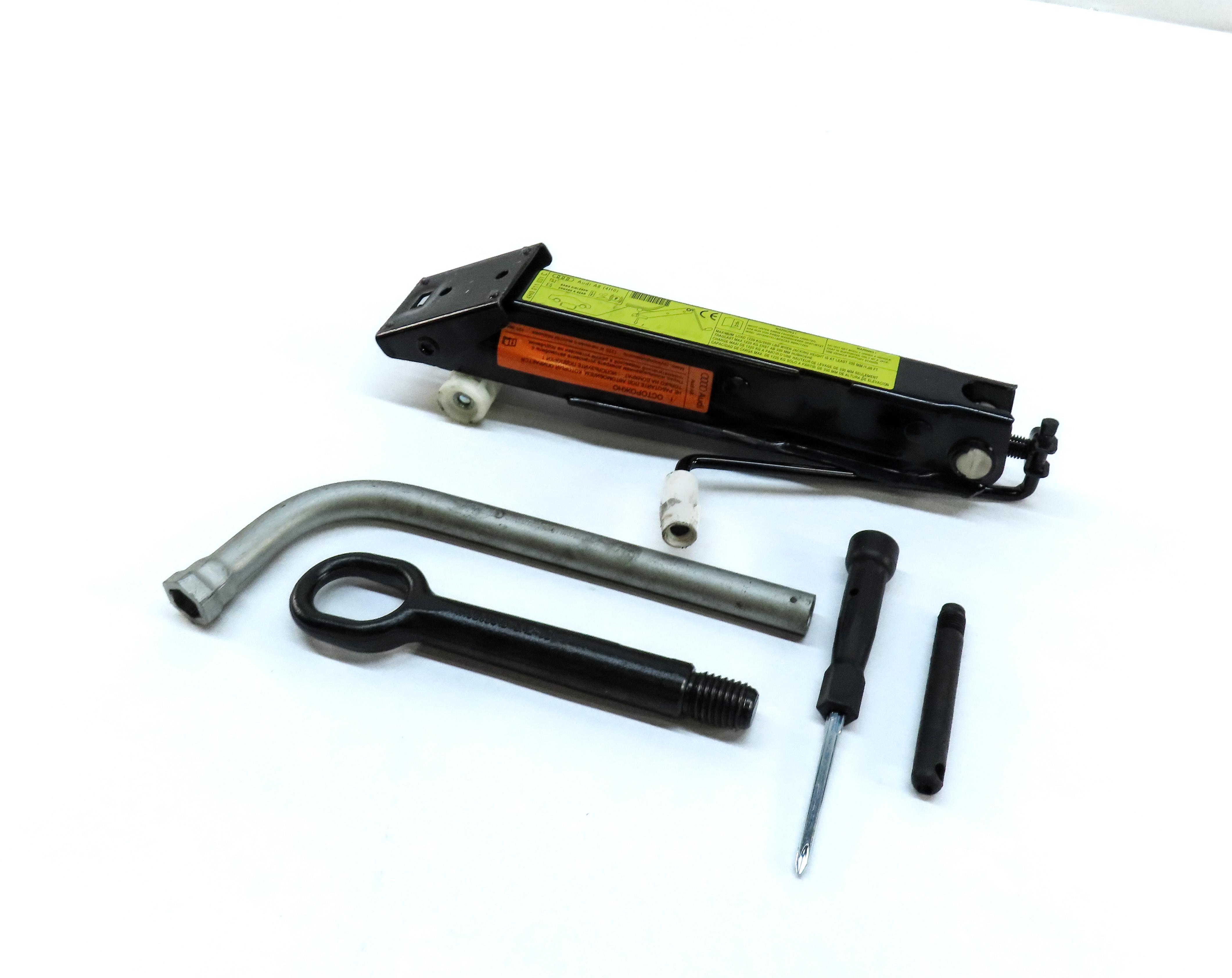 2011-2018 AUDI A8 S8 (D4 4H) EMERGENCY SPARE TIRE JACK WRENCH TOOL KIT SET — exact item pictured