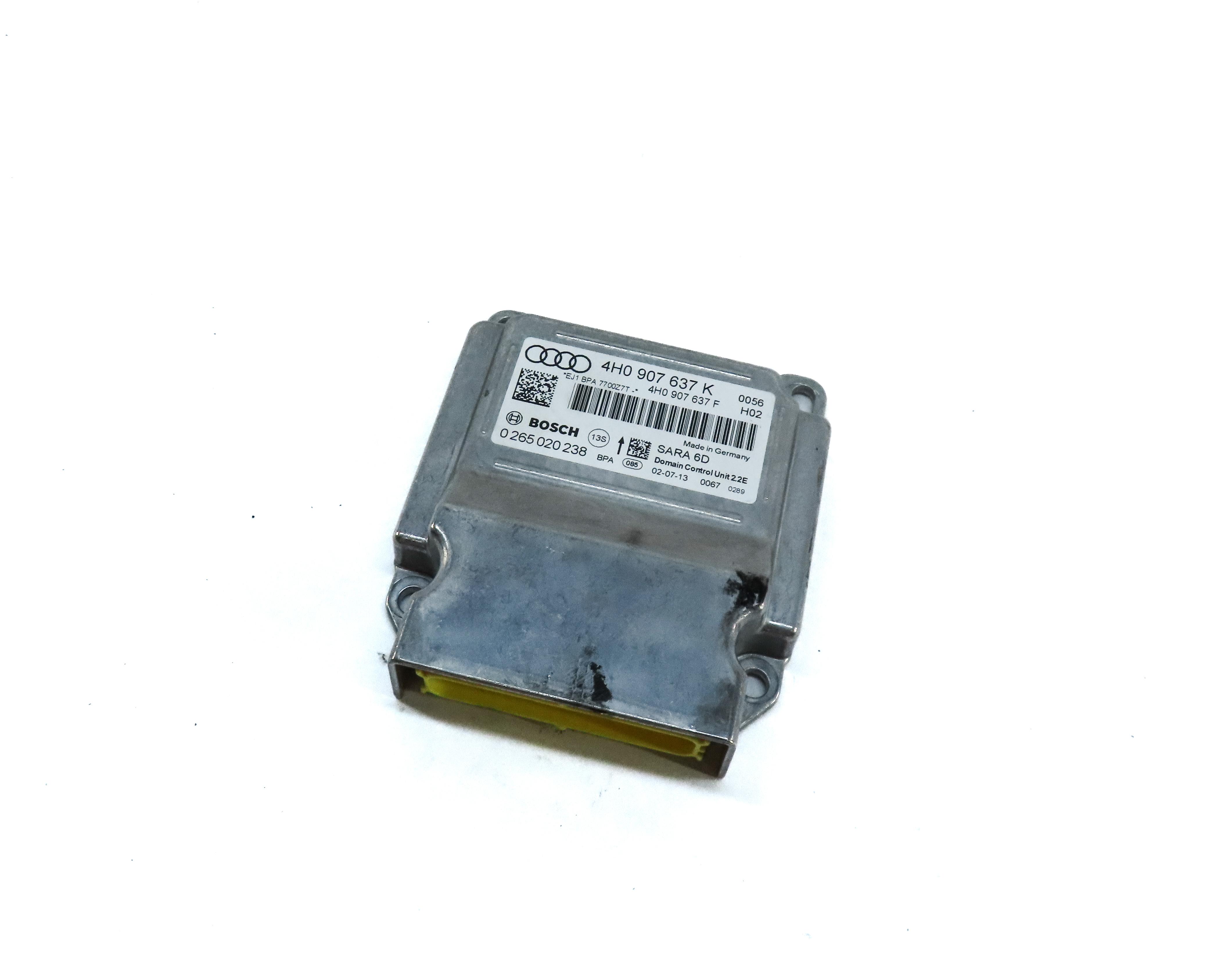 2014 AUDI A8 (D4 4H) YAW TURN RATE SPEED SENSOR MODULE 4H0907637K — exact item pictured