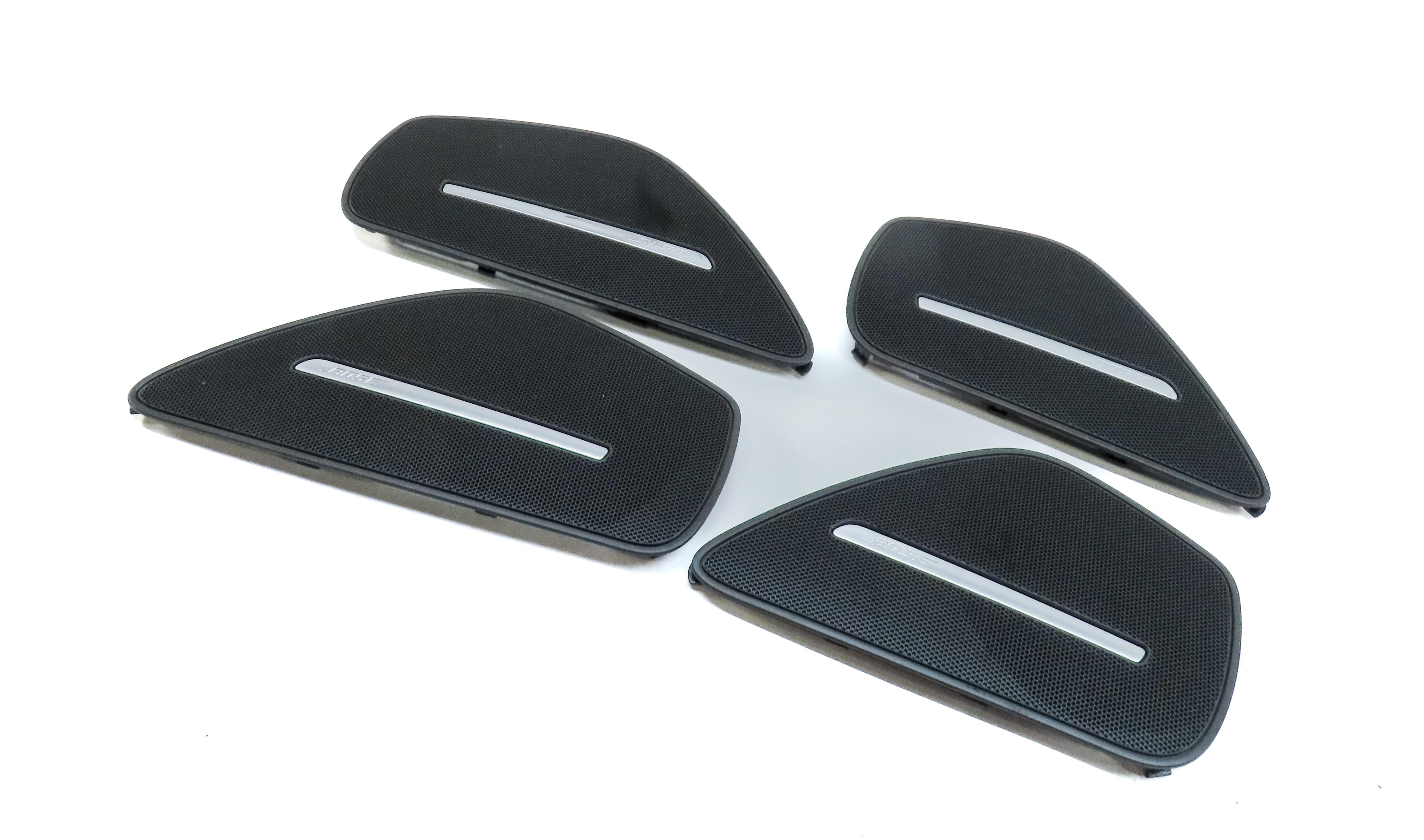 2014 AUDI A8 (D4 4H) FRONT REAR LEFT RIGHT BOSE SPEAKER COVER GRILLE SET 4 — exact item pictured