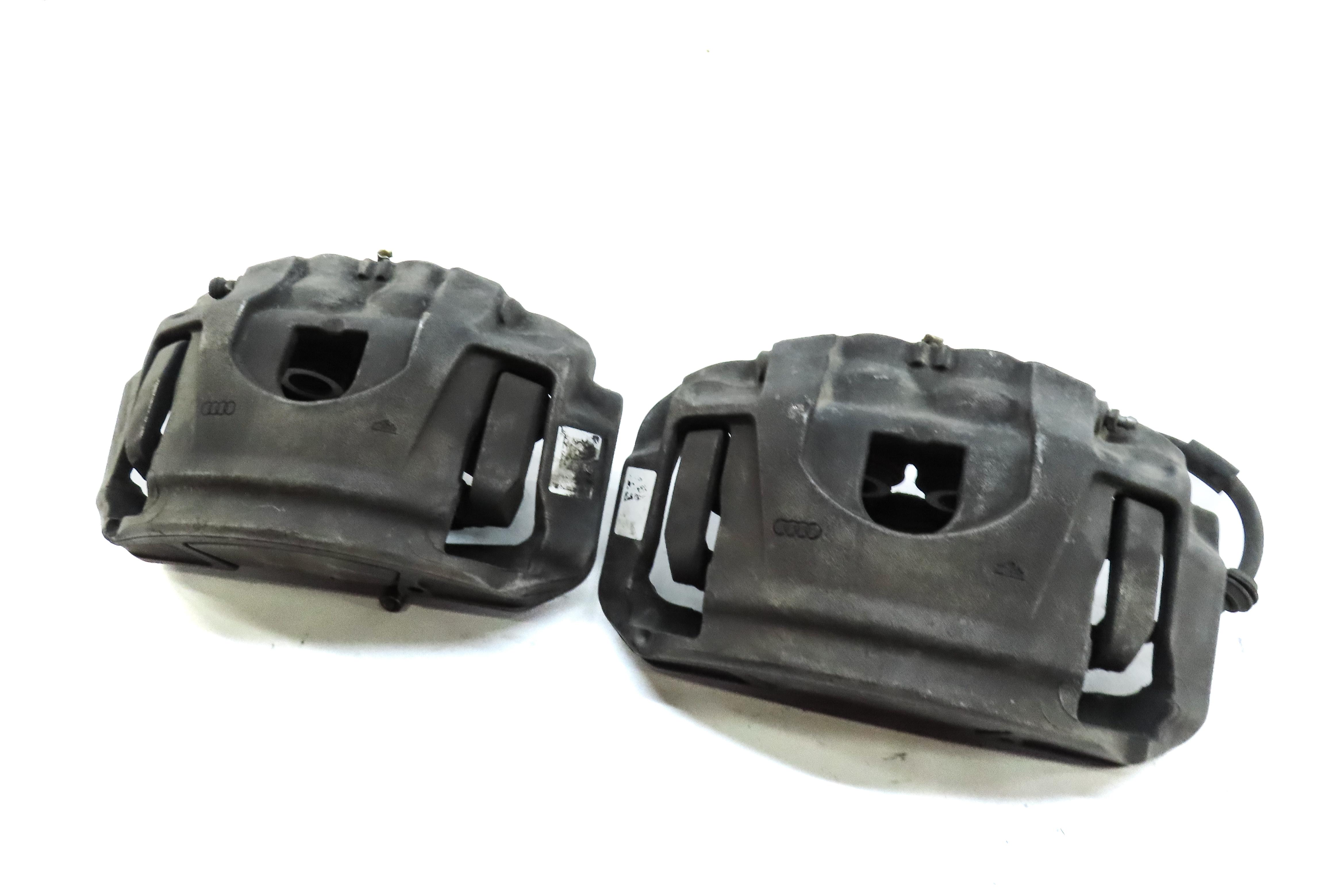 2011-2018 AUDI A8 (D4 4H) FRONT LEFT & RIGHT BRAKE CALIPER SET (14.96" ROTOR) — exact item pictured