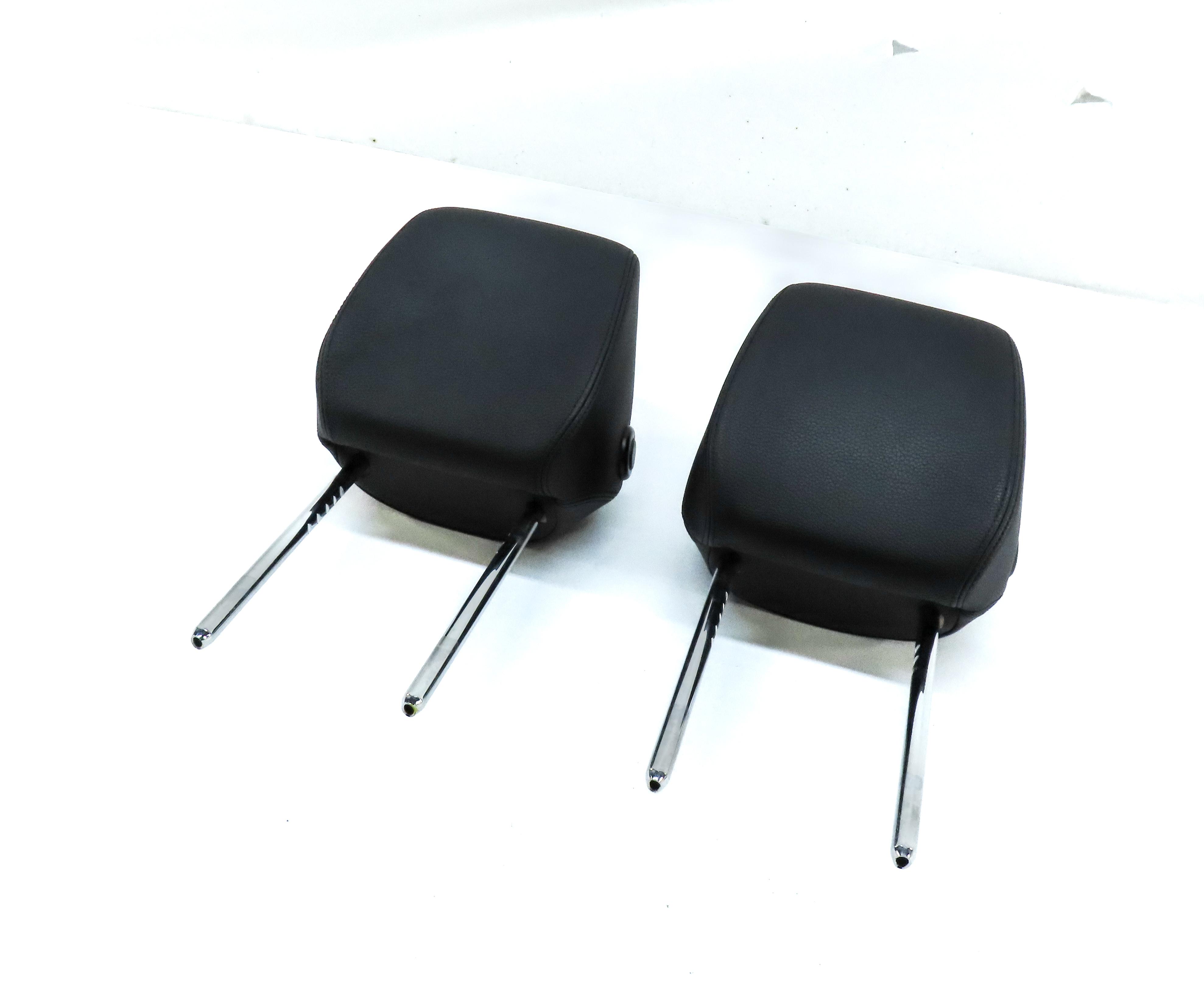 2013-2020 BMW 3 4 SERIES (F30 F32) FRONT LEFT & RIGHT SEAT HEADREST SET (BLACK) — exact item pictured