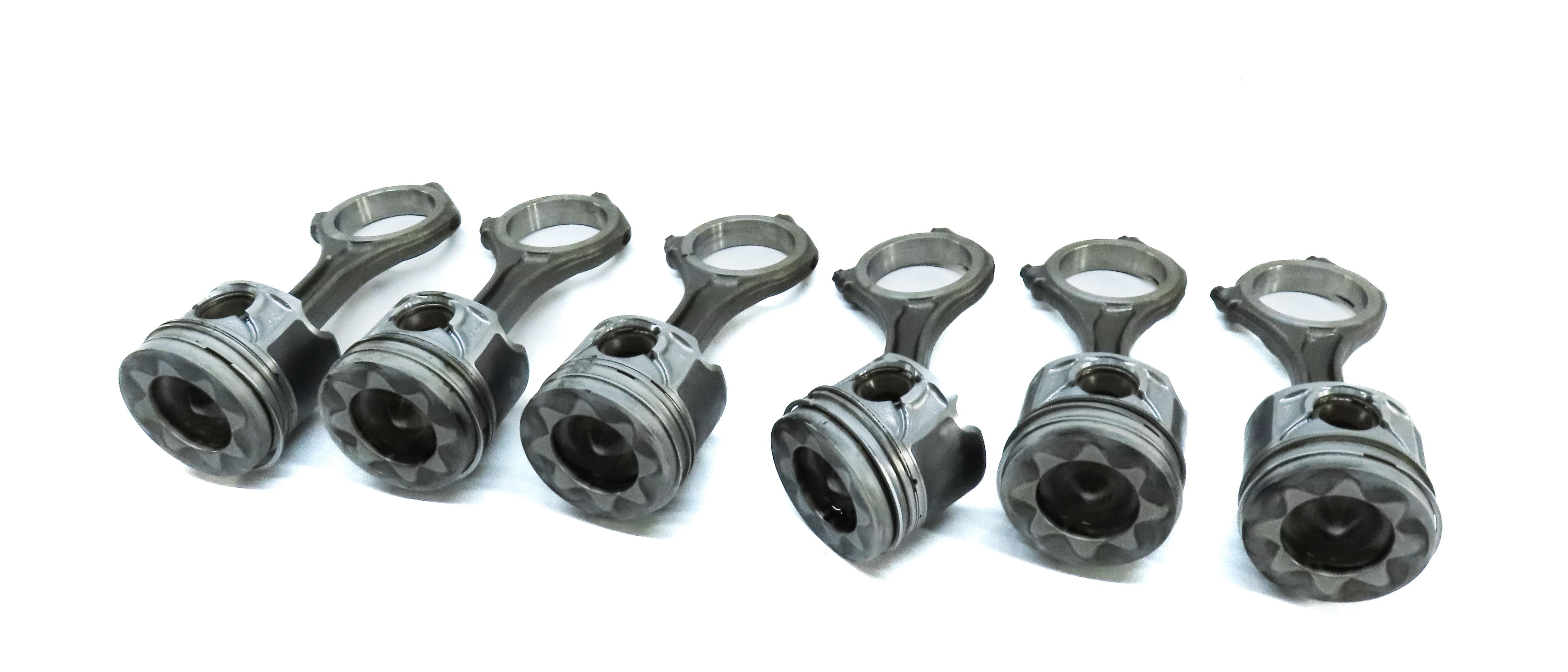 2014-2016 AUDI A6 A7 A8 Q5 Q7 VW TOUAREG B8 8R C7 3.0L DIESEL PISTON & ROD SET 6 — exact item pictured
