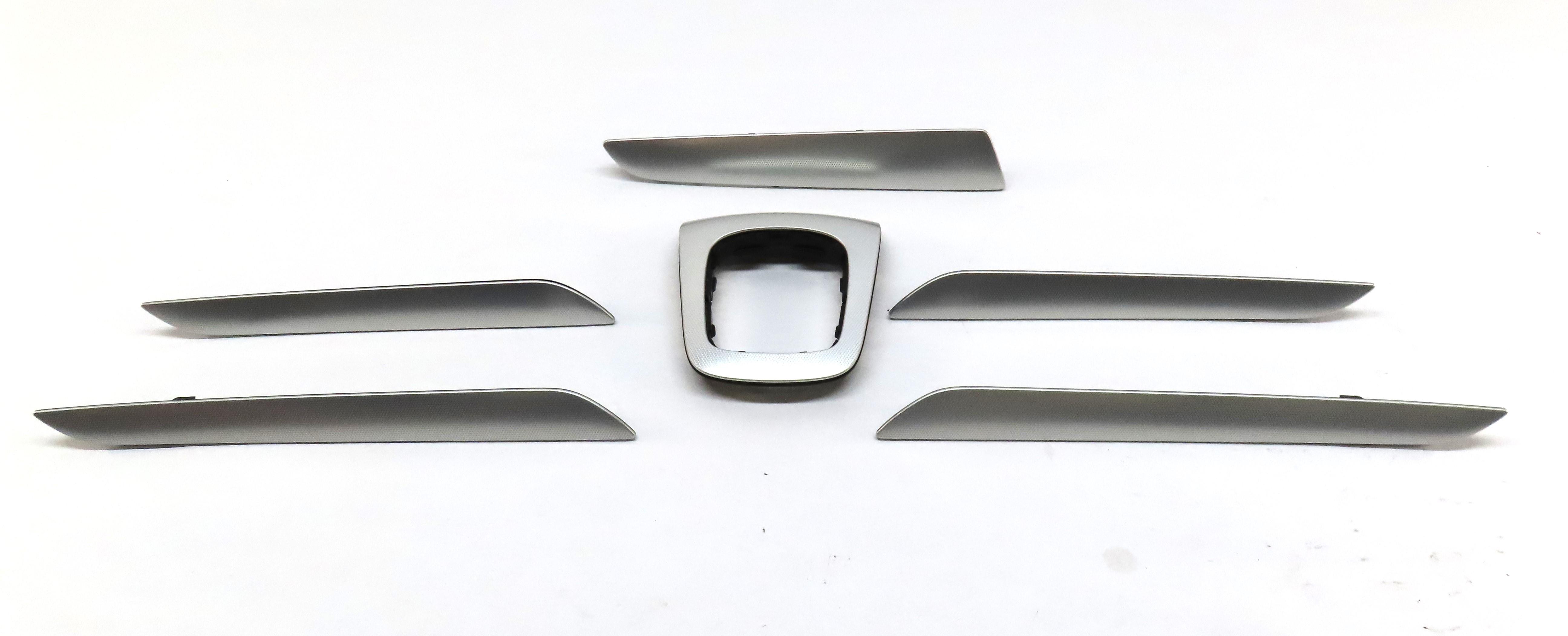 2016 CLA CLASS (C117) FRONT REAR LEFT RIGHT TEXTURED GRAIN ALUMINUM TRIM SET6 — exact item pictured