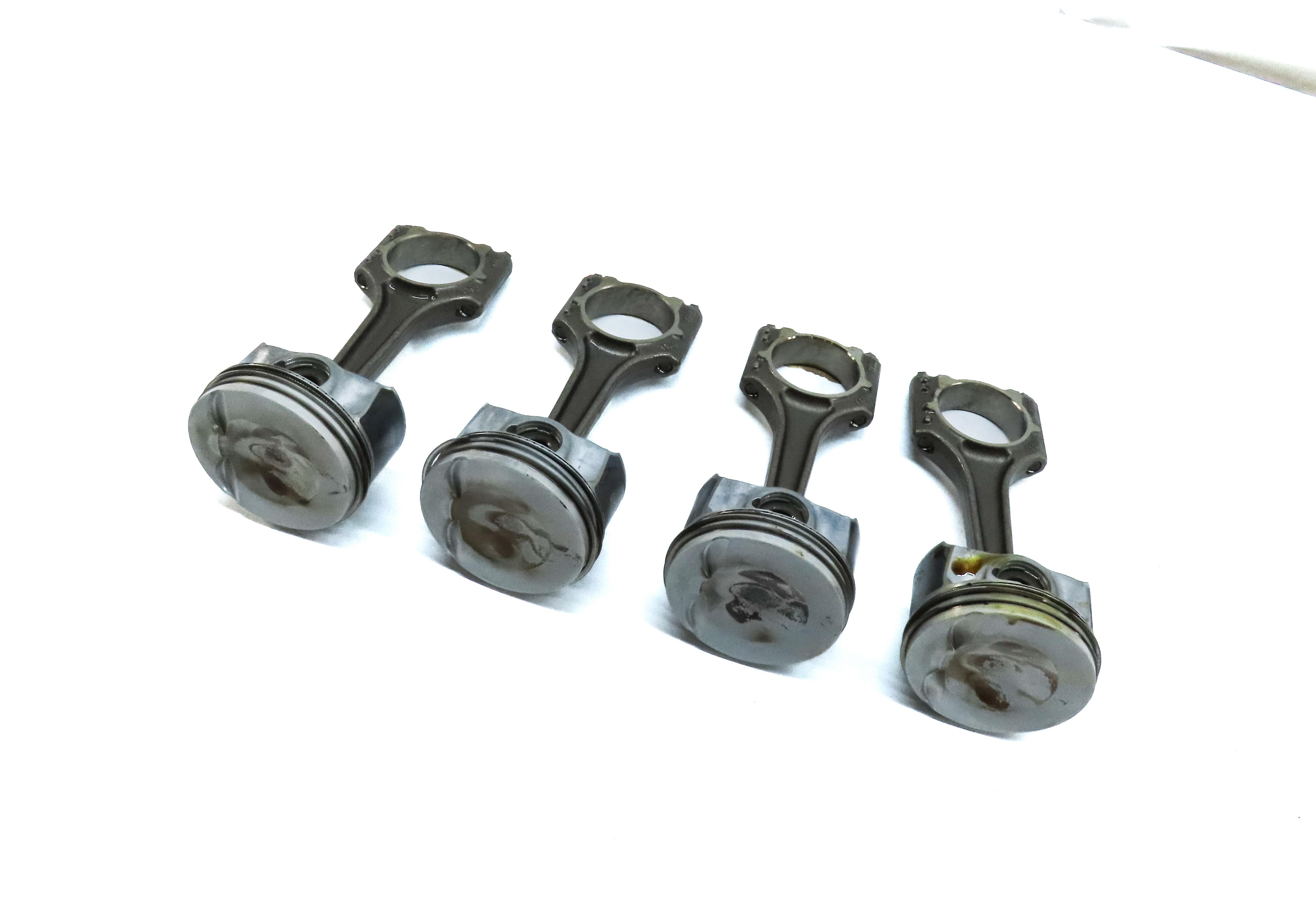 2015-2018 AUDI Q3 (8U) 2.0L CCTA TURBO ENGINE PISTON w/ CONNECTING ROD SET-4 — exact item pictured