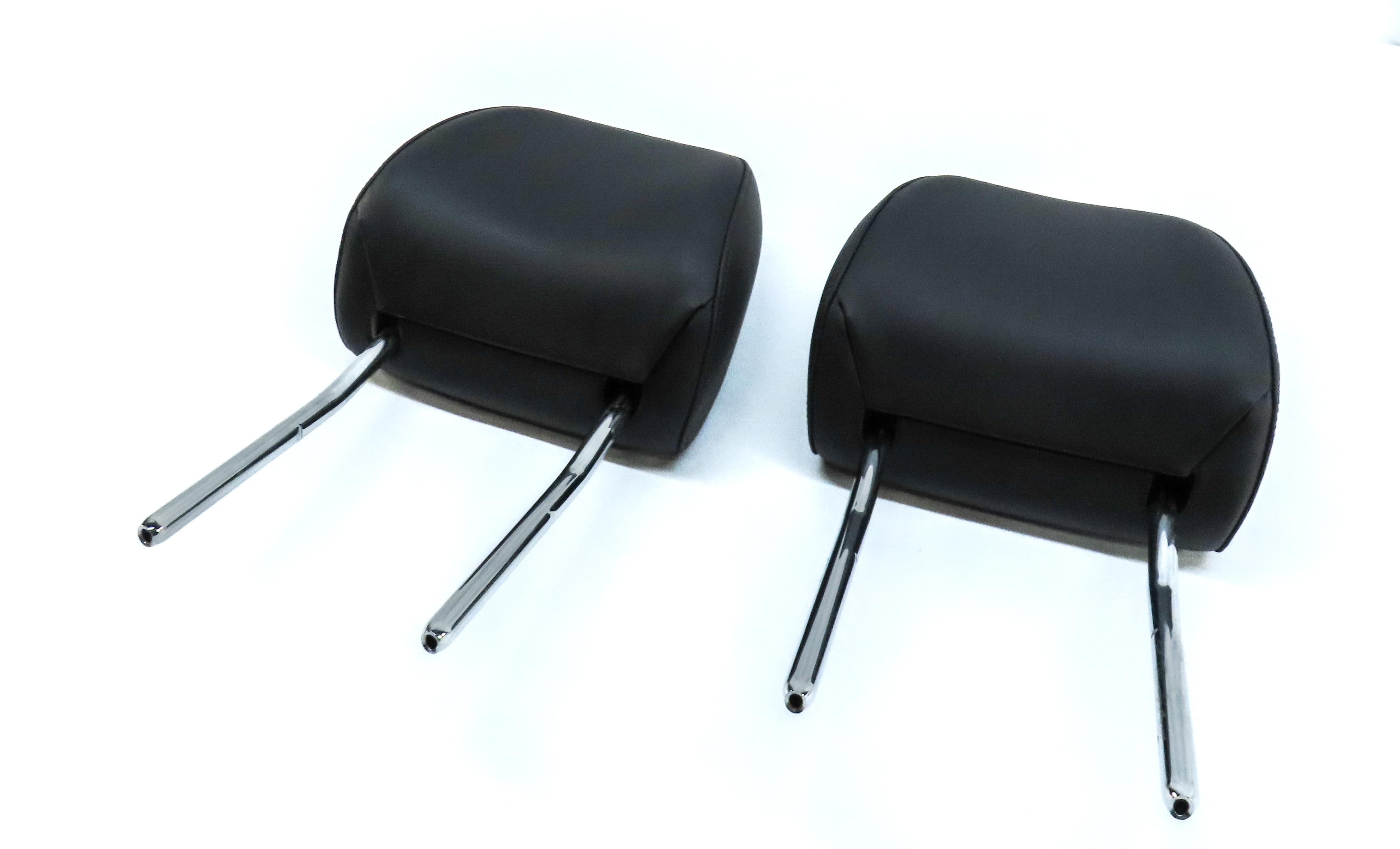AUDI 15-18 Q3 (13-17 Q5 SQ5) FRONT LEFT & RIGHT SEAT HEADREST SET 2 (BLACK) — exact item pictured