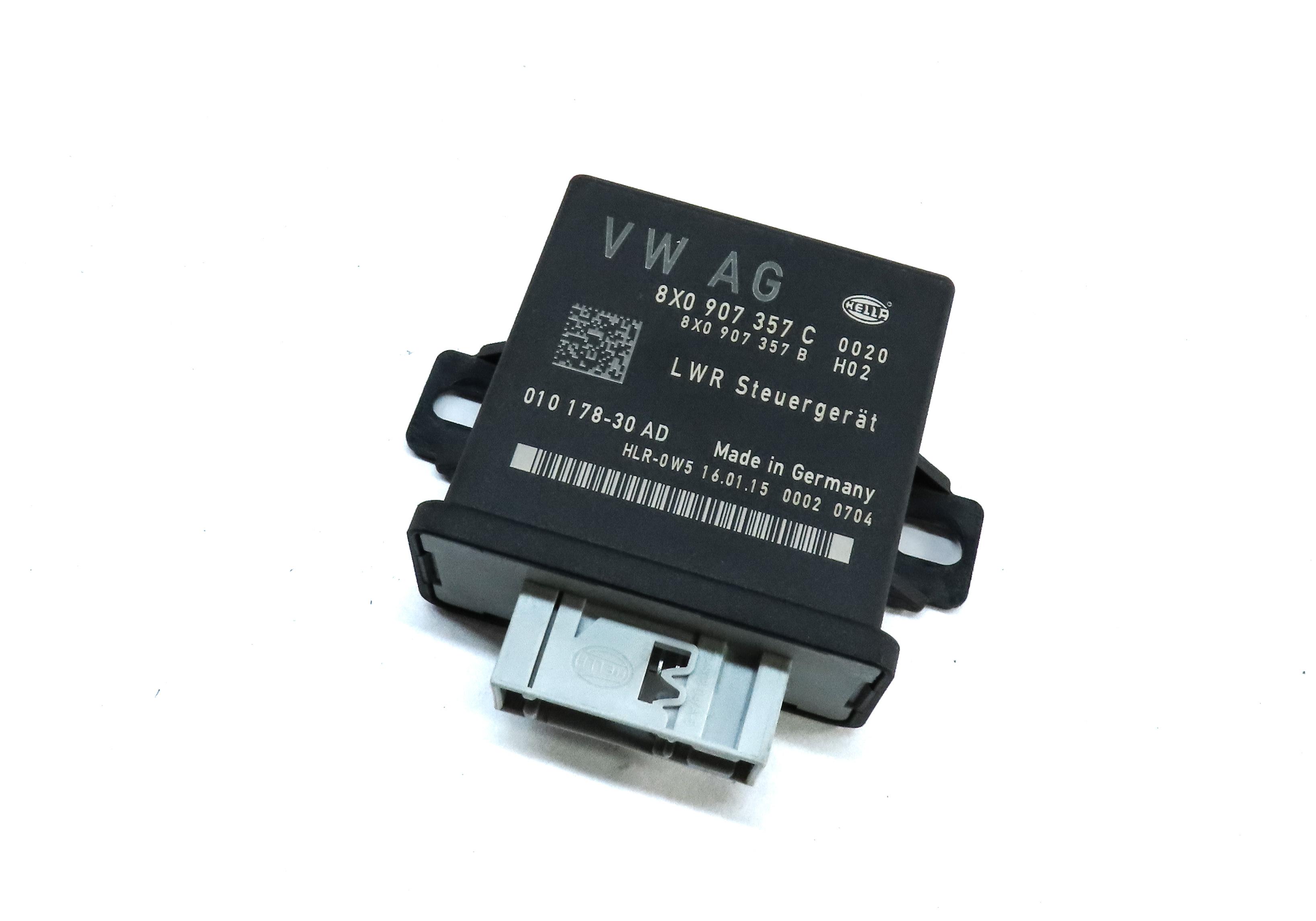 2015 AUDI Q3 (8U) HEADLIGHT HEAD LIGHT LAMP RANGE CONTROL MODULE 8X0907357C — exact item pictured