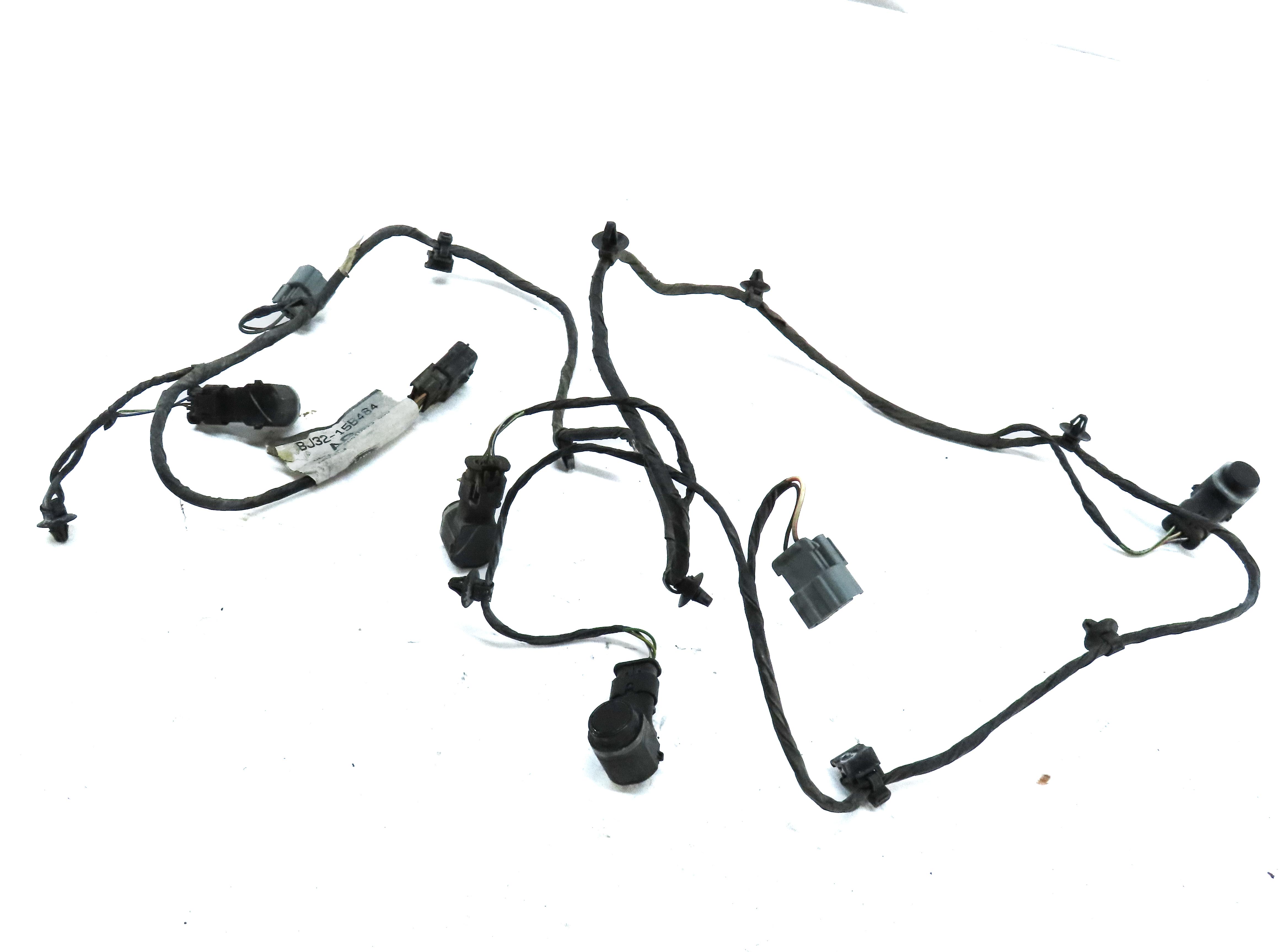 2012 RANGE ROVER EVOQUE L538 REAR PARK ASSIST PDC SENSOR SET4 (BLACK) w/ HARNESS — exact item pictured