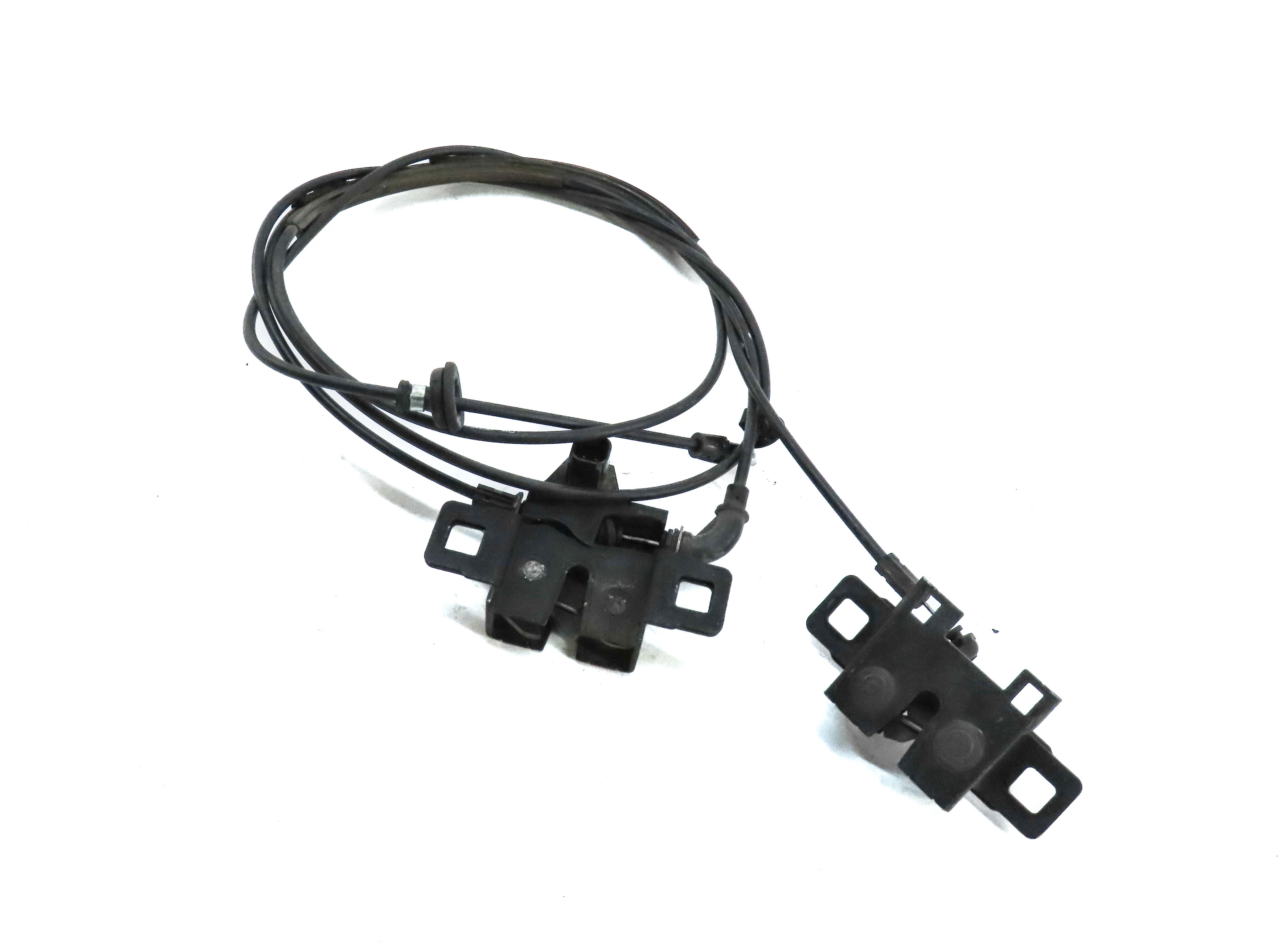 2012 RANGE ROVER EVOQUE (L538) FRONT LEFT & RIGHT LOWER HOOD LATCH SET 2 & CABLE — exact item pictured