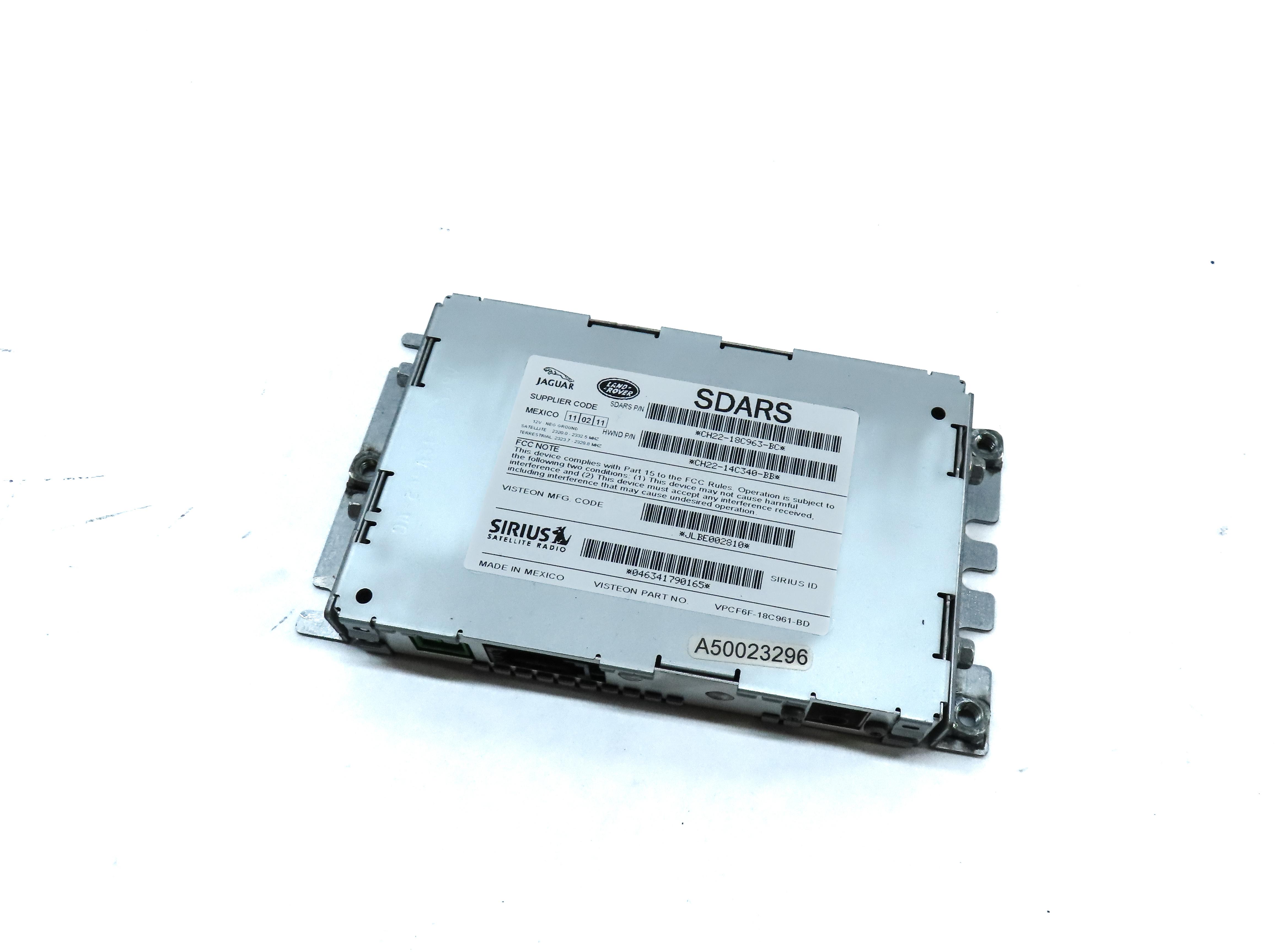 2012 LAND RANGE ROVER EVOQUE (L538) SIRIUS SATELLITE RADIO CONTROL MODULE — exact item pictured
