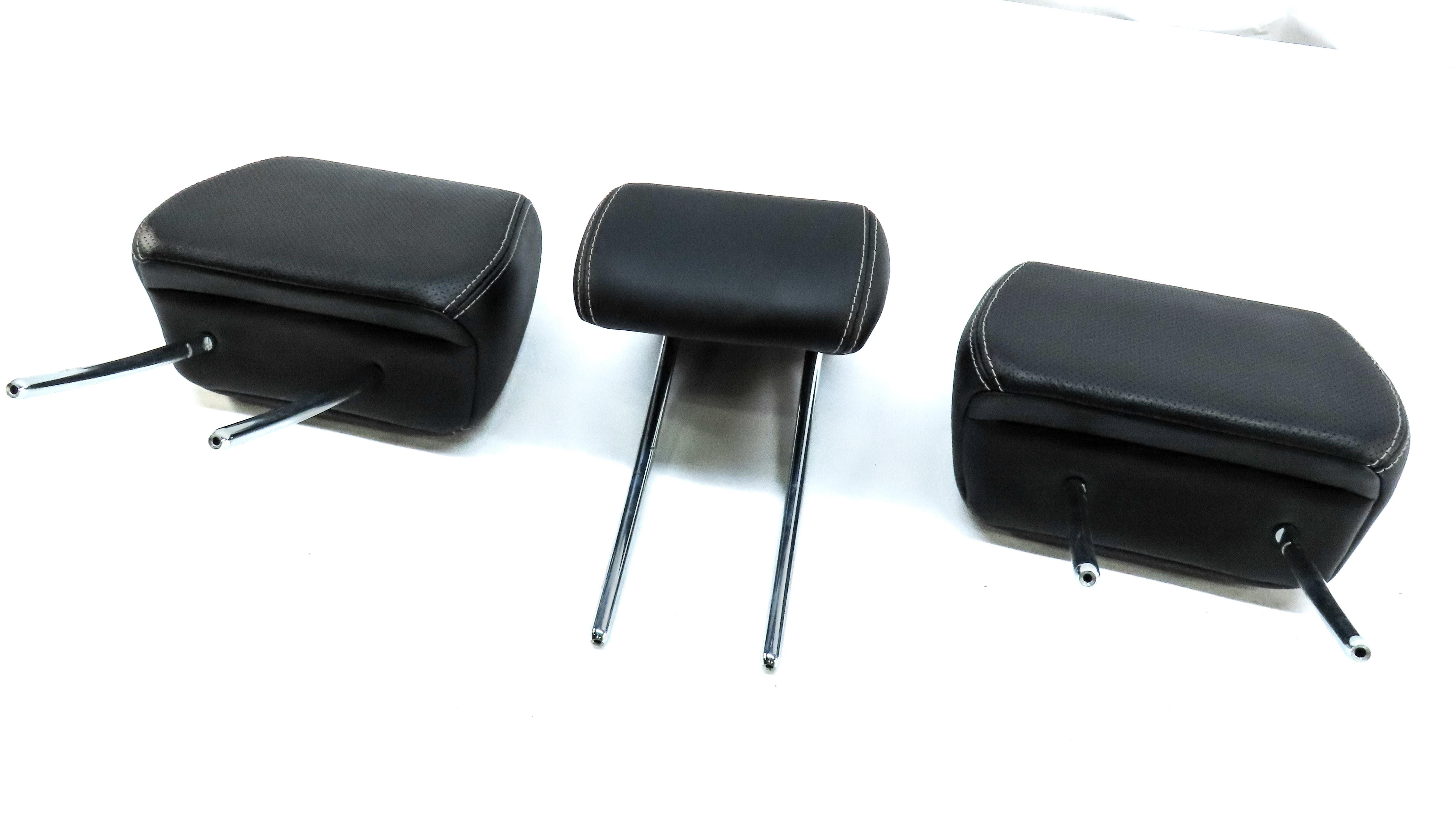 12-19 RANGE ROVER EVOQUE REAR LEFT RIGHT CENTER HEADREST PERFORATED EBONY BLACK — exact item pictured
