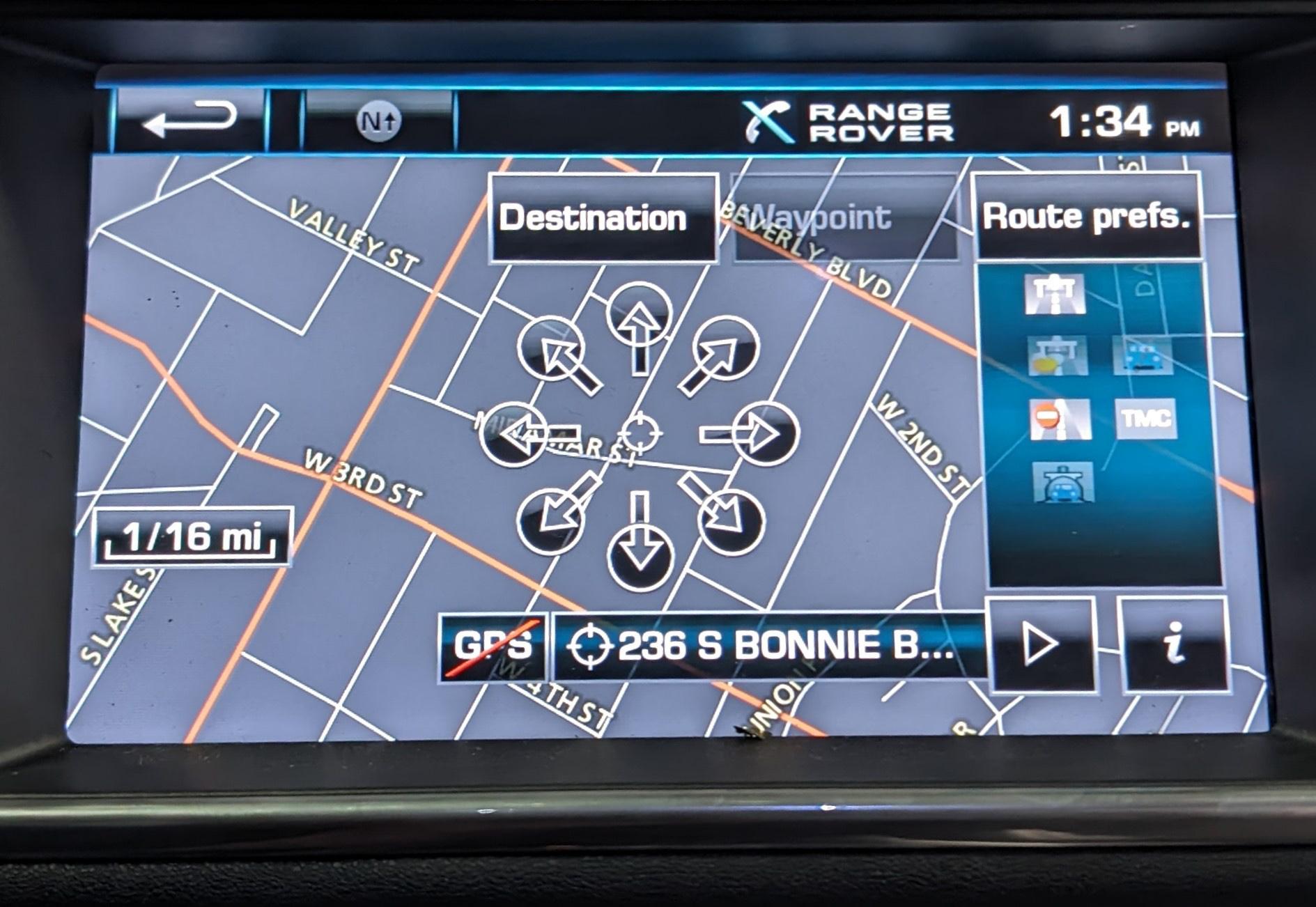 2012-2013 RANGE ROVER EVOQUE (L538) RADIO STEREO MEDIA NAVIGATION TOUCH SCREEN — exact item pictured