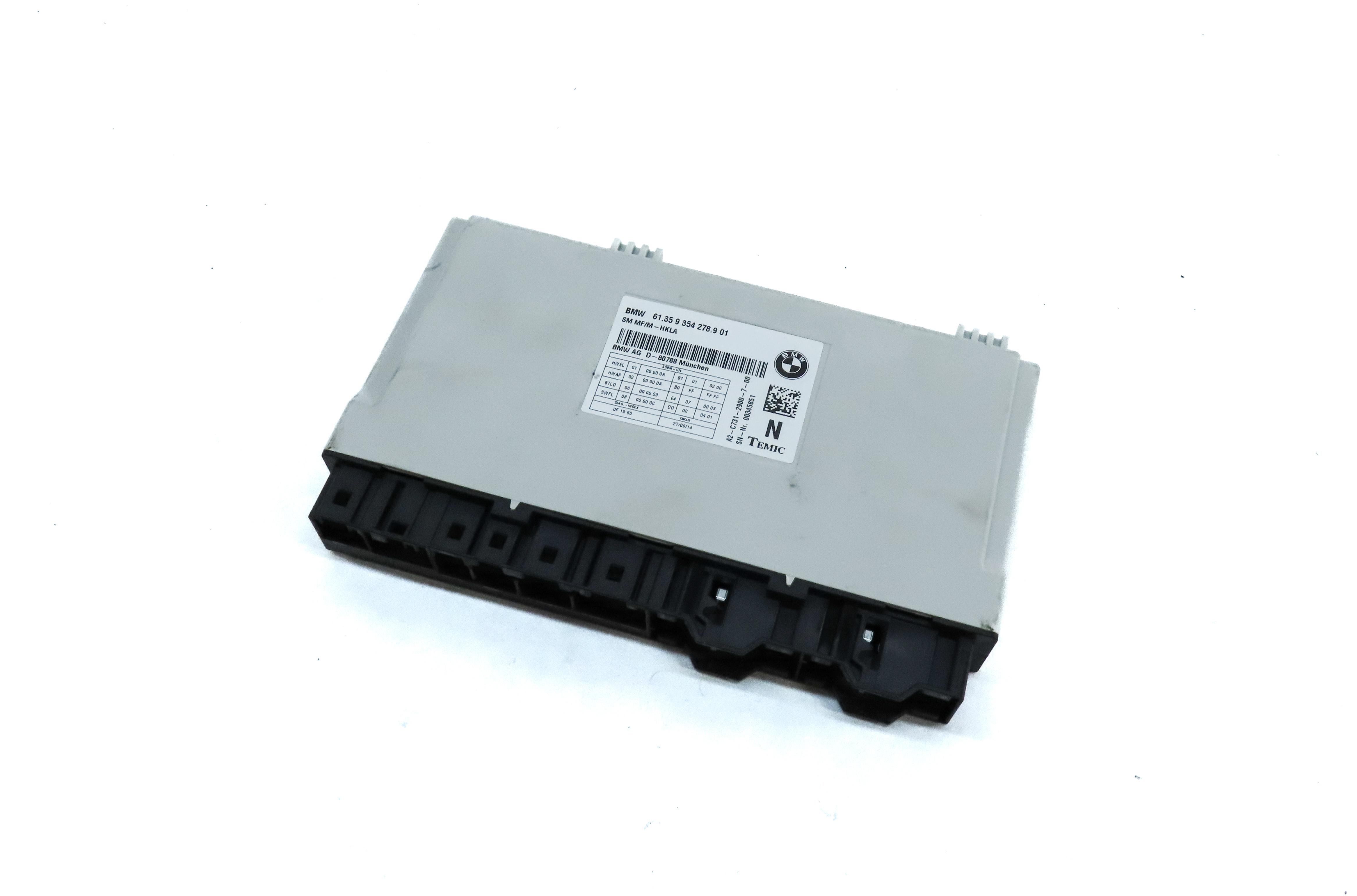 10-17 BMW 5 6 7 SERIES F01 F06 F10 FRONT LEFT DRIVER COMFORT SEAT CONTROL MODULE — exact item pictured