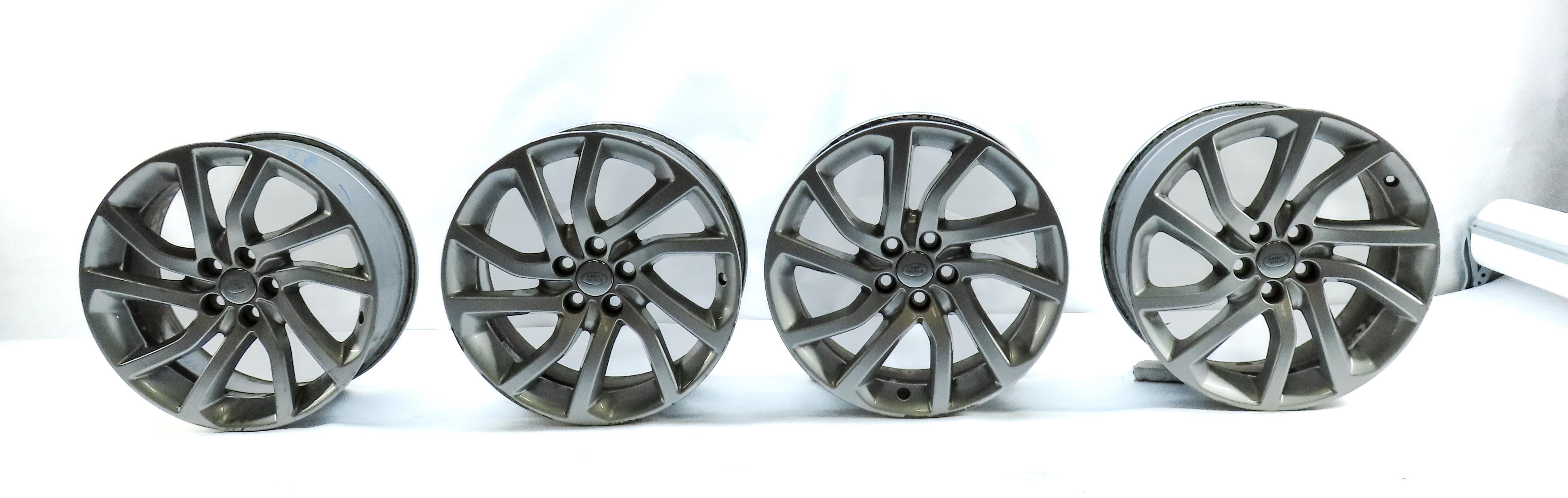 16-19 LAND ROVER DISCOVERY SPORT L550 18x8 INCH ANGLED V 5 SPOKE WHEEL RIM SET 4 — exact item pictured