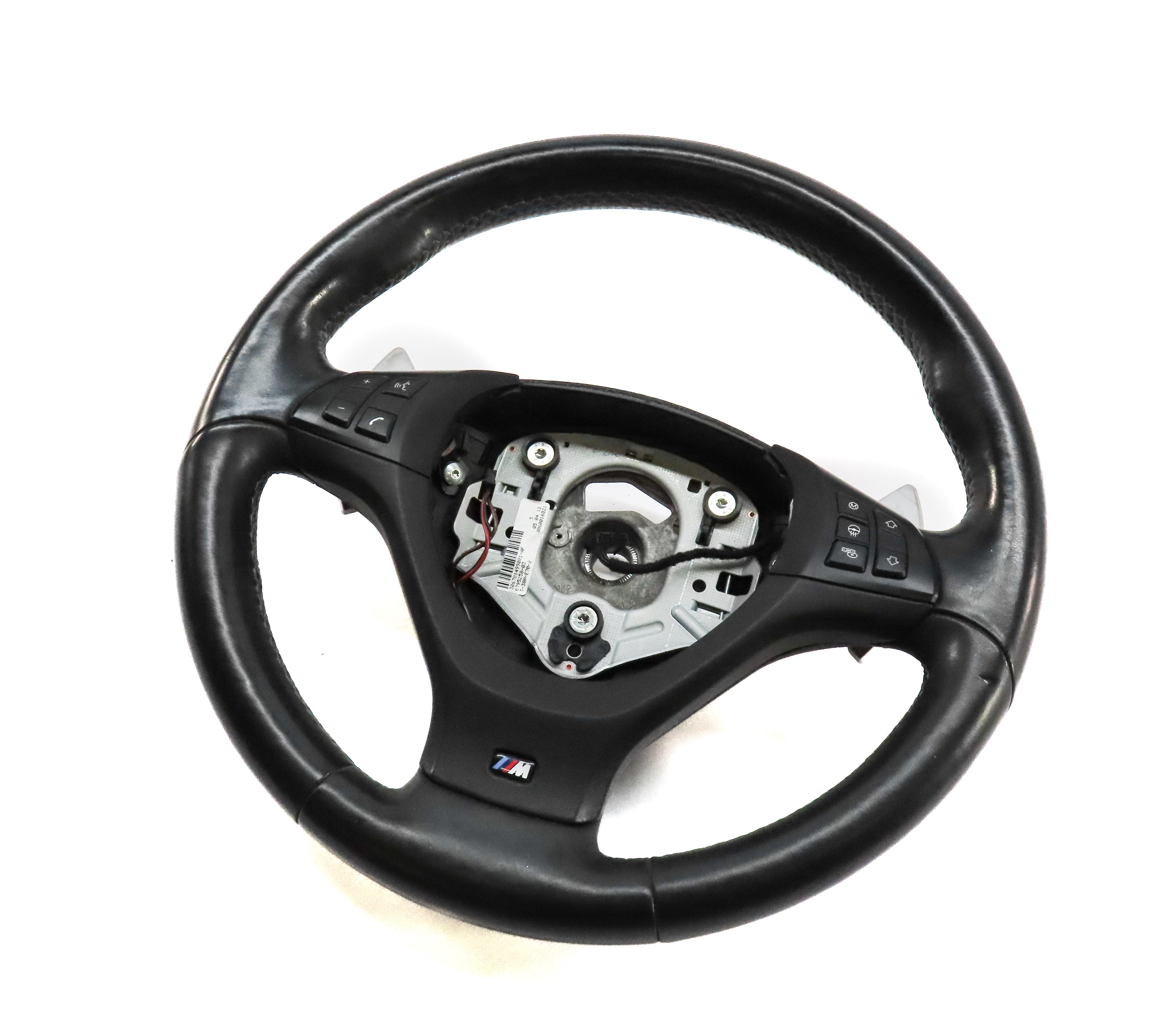 2013 BMW X5M ///M (E70) M SPORT HEATED STEERING WHEEL w/ SWITCHES & PADDLES — exact item pictured