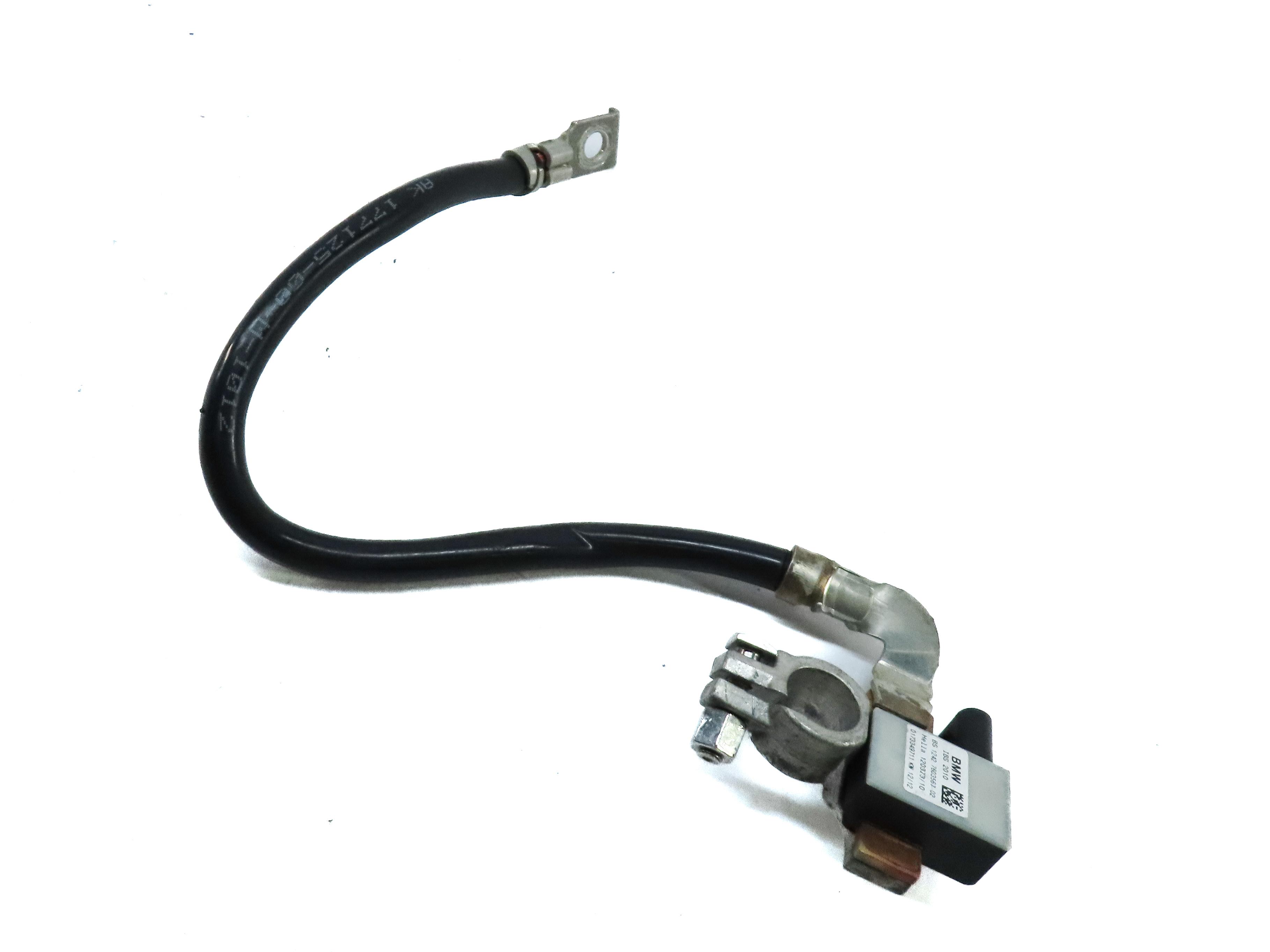 2013 BMW X5 M X5M ///M E70 NEGATIVE BATTERY CABLE w/ INTELLIGENT BATTERY MODULE — exact item pictured
