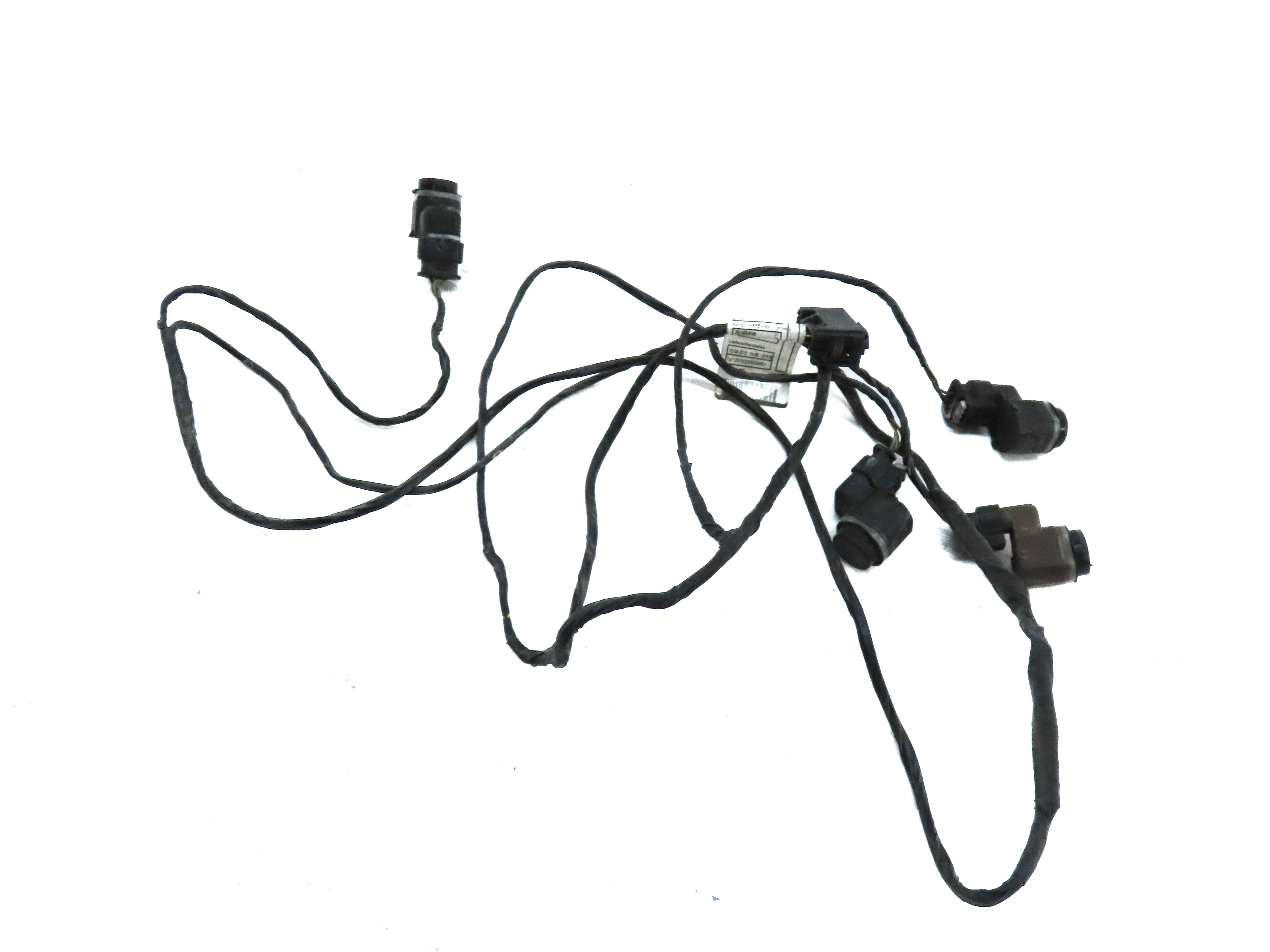 2013 BMW X5 M X5M ///M E70 FRONT PARK ASSIST PDC SENSOR SET4 (BLACK) w/ HARNESS — exact item pictured