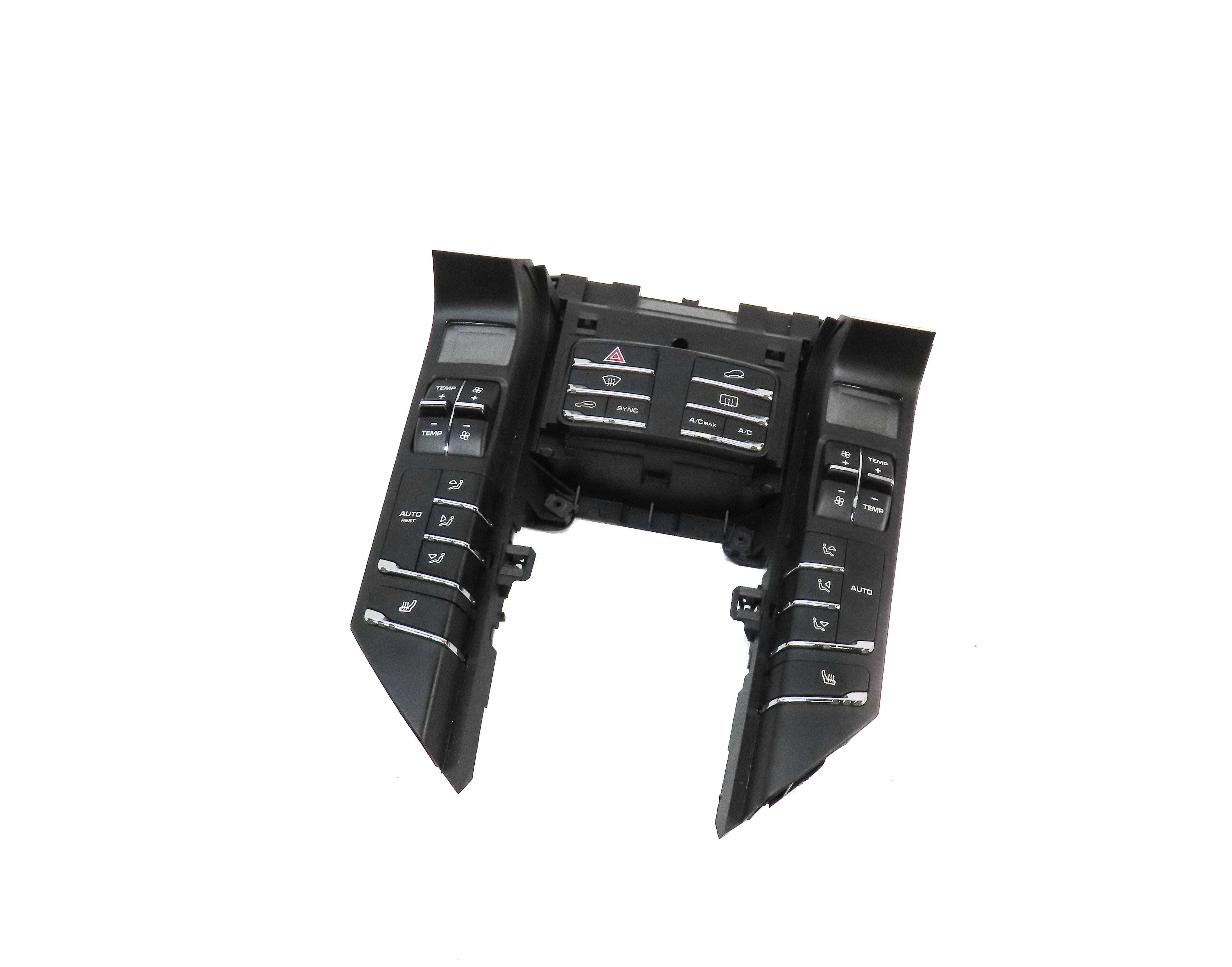 2011-2018 PORSCHE CAYENNE (958) FRONT HEATER A/C TEMPERATURE CONTROL PANEL — exact item pictured