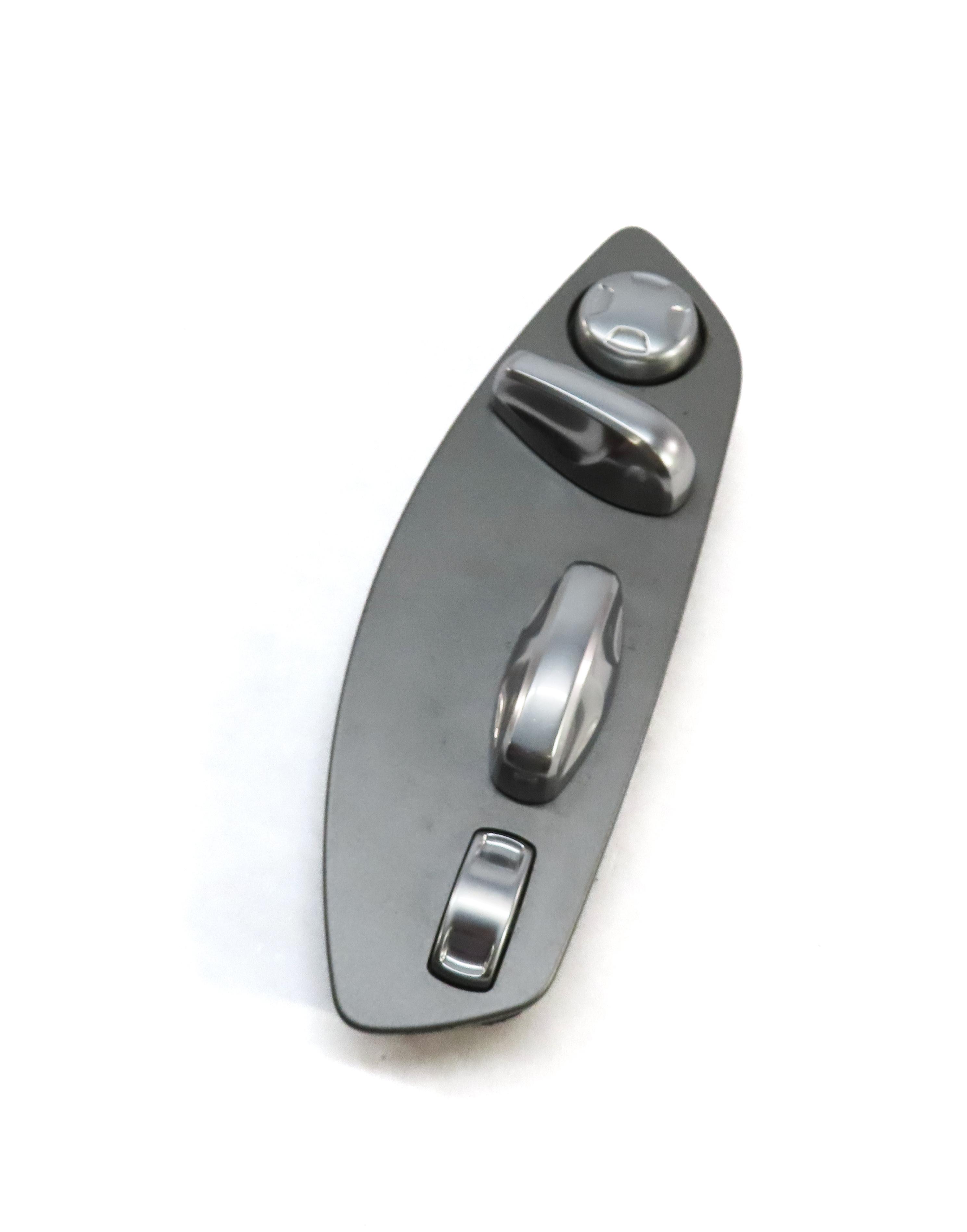 2014 PORSCHE CAYENNE HYBRID (958) FRONT LEFT DRIVER SEAT ADJUST SWITCH (SILVER) — exact item pictured