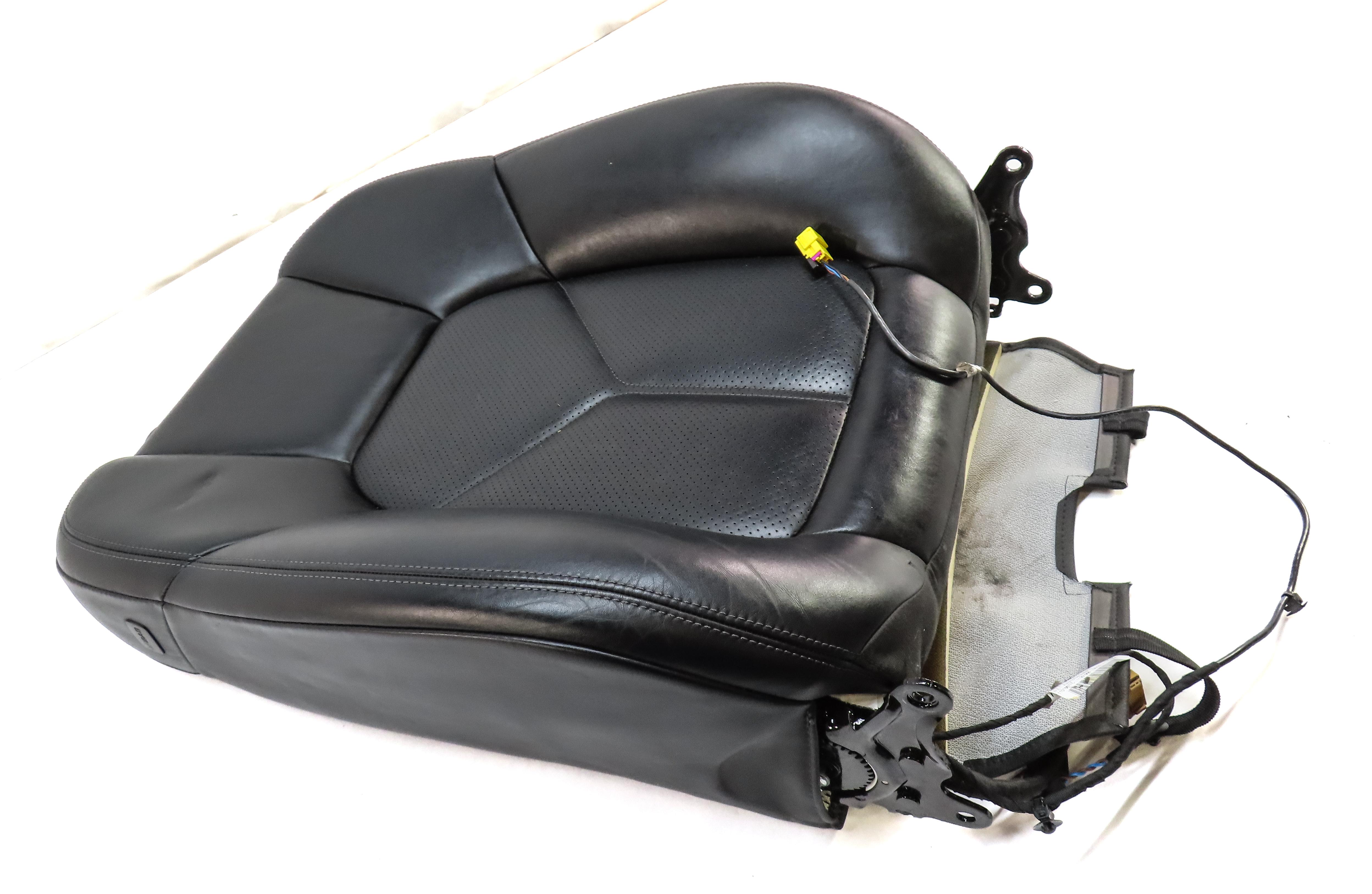 2014 PORSCHE CAYENNE HYBRID (958) FRONT RIGHT UPPER HEATED SEAT CUSHION (BLACK) — exact item pictured