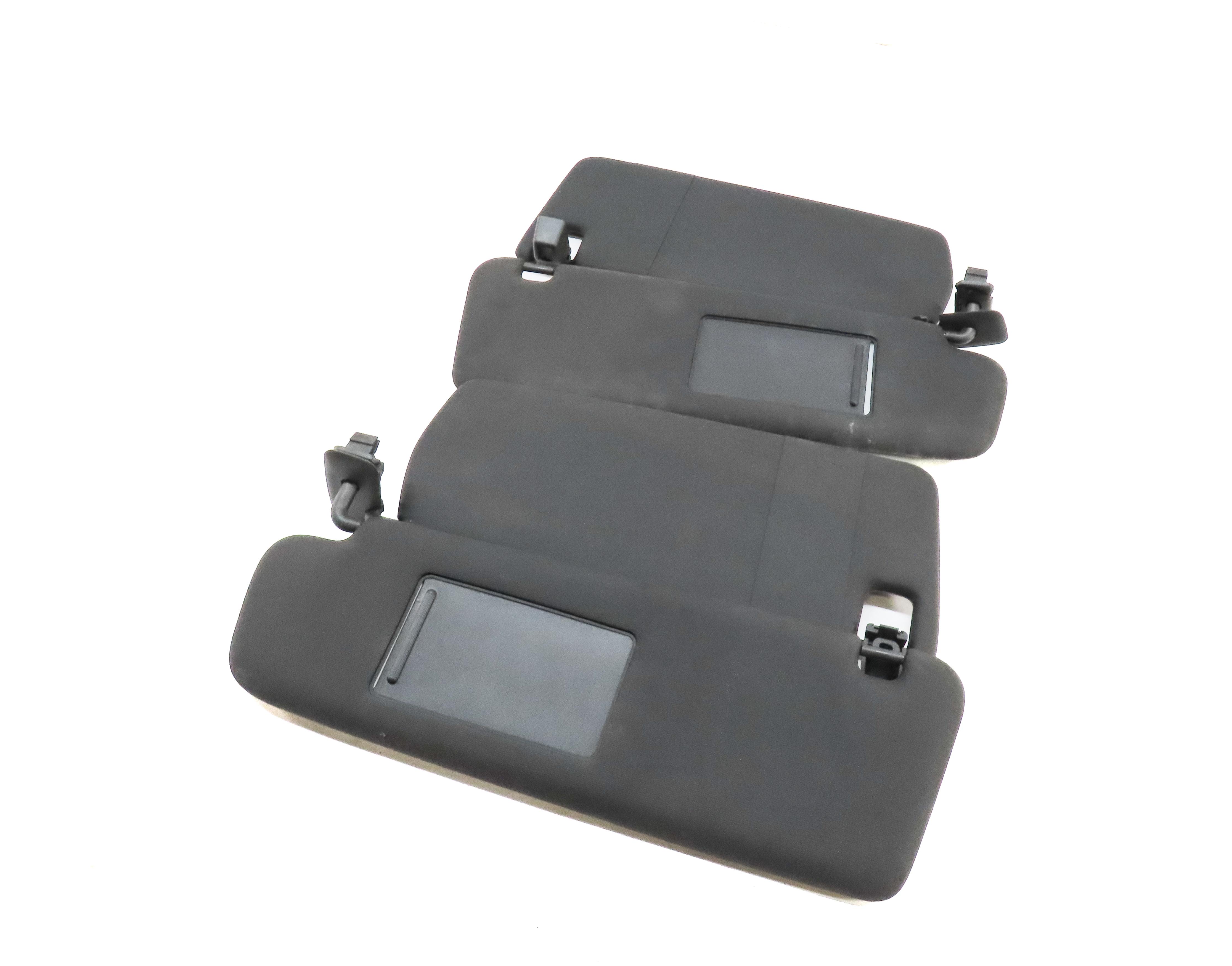 2011-2014 PORSCHE CAYENNE (958) FRONT LEFT & RIGHT SUNVISOR SHADE SET (BLACK) — exact item pictured