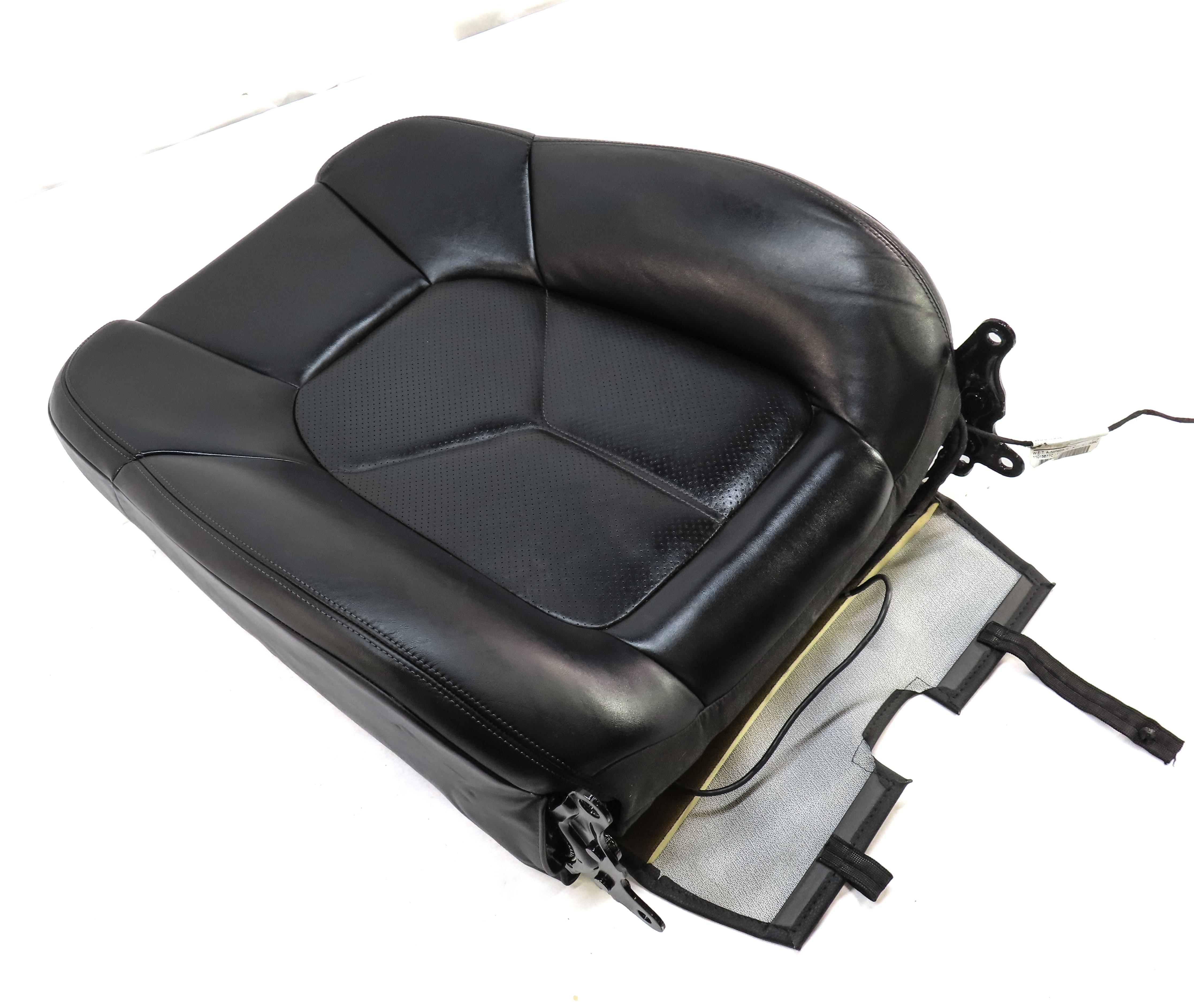 2014 PORSCHE CAYENNE HYBRID (958) FRONT LEFT UPPER HEATED SEAT CUSHION (BLACK) — exact item pictured