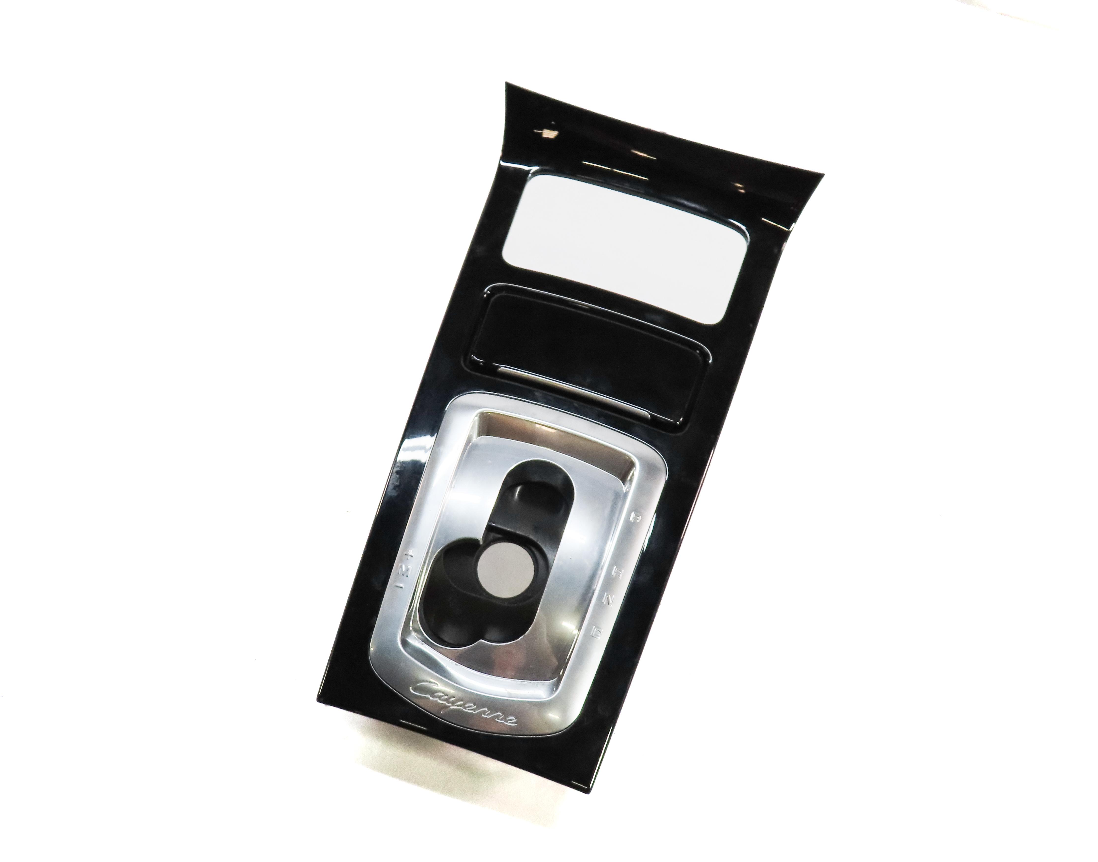 2014 PORSCHE CAYENNE HYBRID 958 AUTOMATIC TRANSMISSION SHIFTER SHIFT TRIM BLACK — exact item pictured