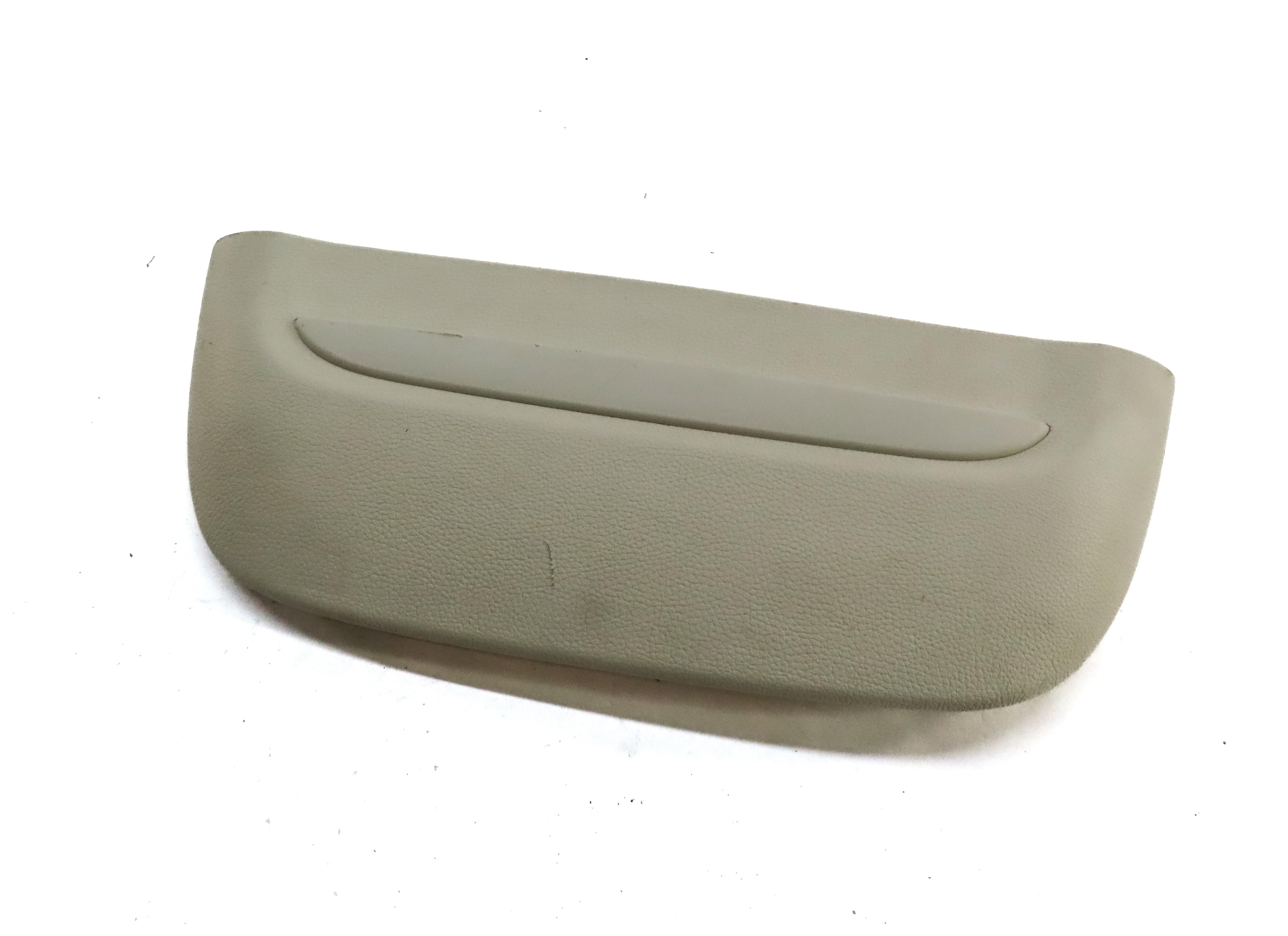2013 BMW 750i F01 FRONT LEFT DRIVER UPPER SEAT BACK TRIM PIECE w/ LIGHT (BEIGE) — exact item pictured