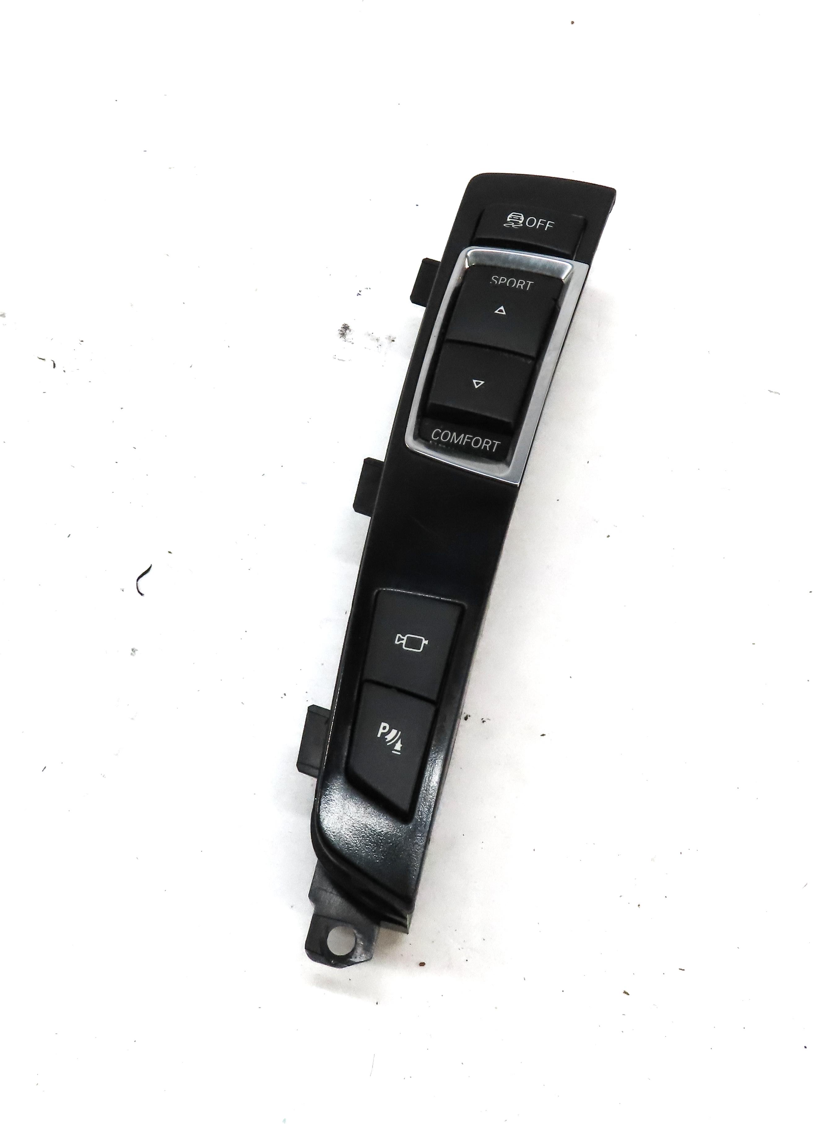 2013 BMW 750i (F01) CONSOLE PDC COMFORT CAMERA TRACTION CONTROL SWITCH BUTTON — exact item pictured