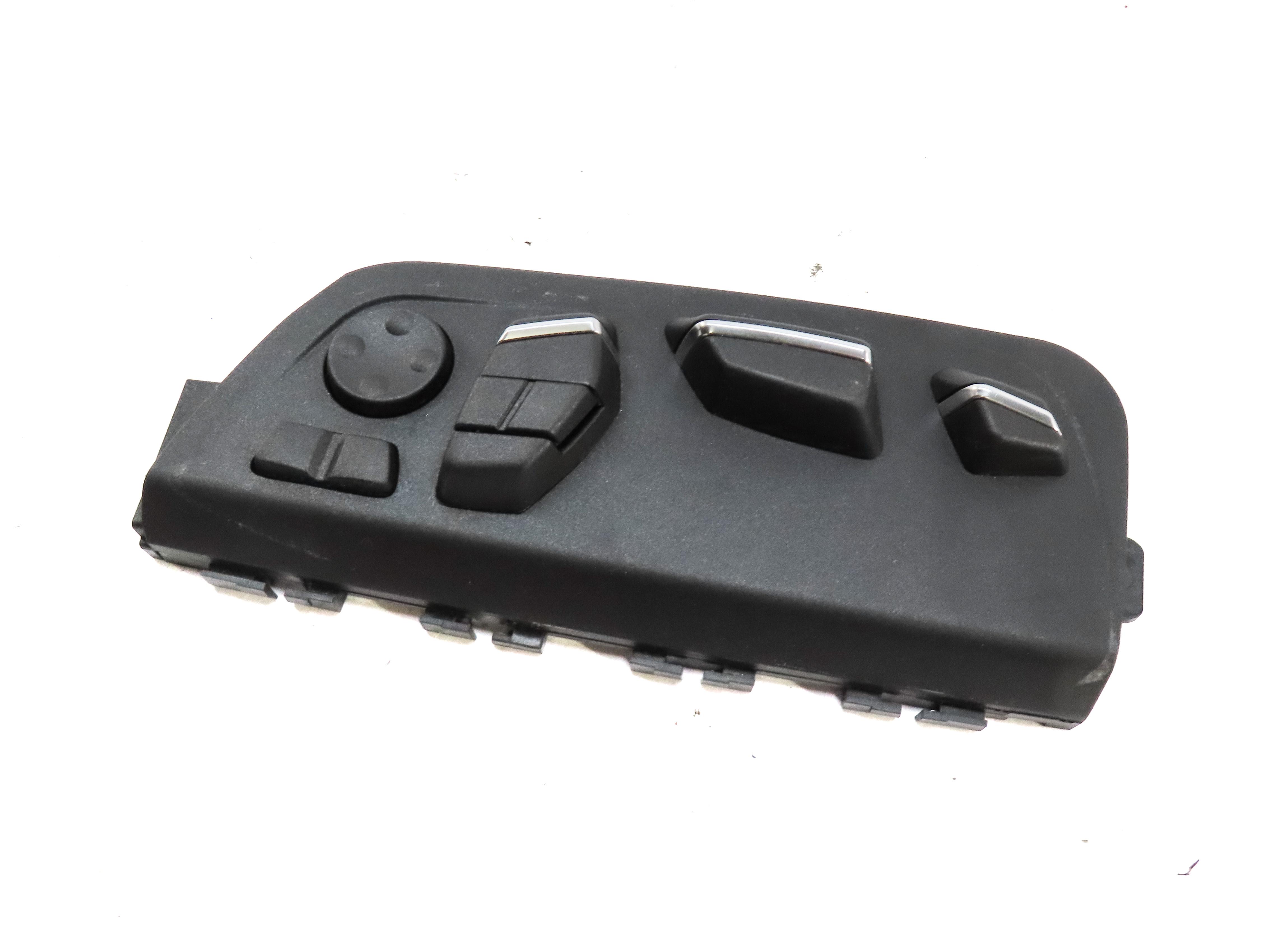 2013 BMW 750i (F01) FRONT LEFT DRIVER SEAT ADJUST SWITCH w/ LUMBAR (BLACK) — exact item pictured