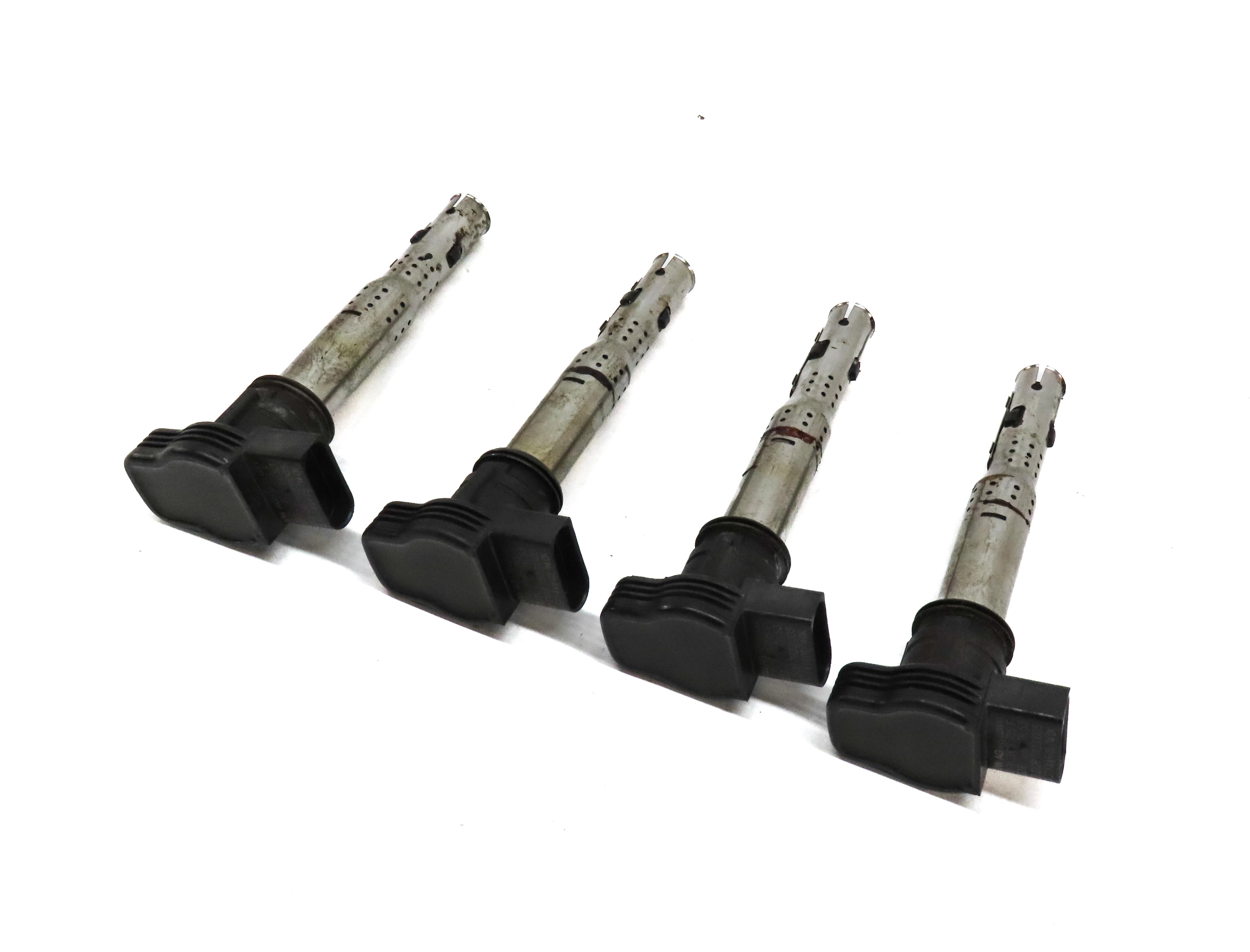 07-17 AUDI A3 A4 S4 A5 S5 A6 Q3 Q5 R8 TT 8P 8K 8T 8R C7 2.0T IGNITION COIL SET 4 — exact item pictured