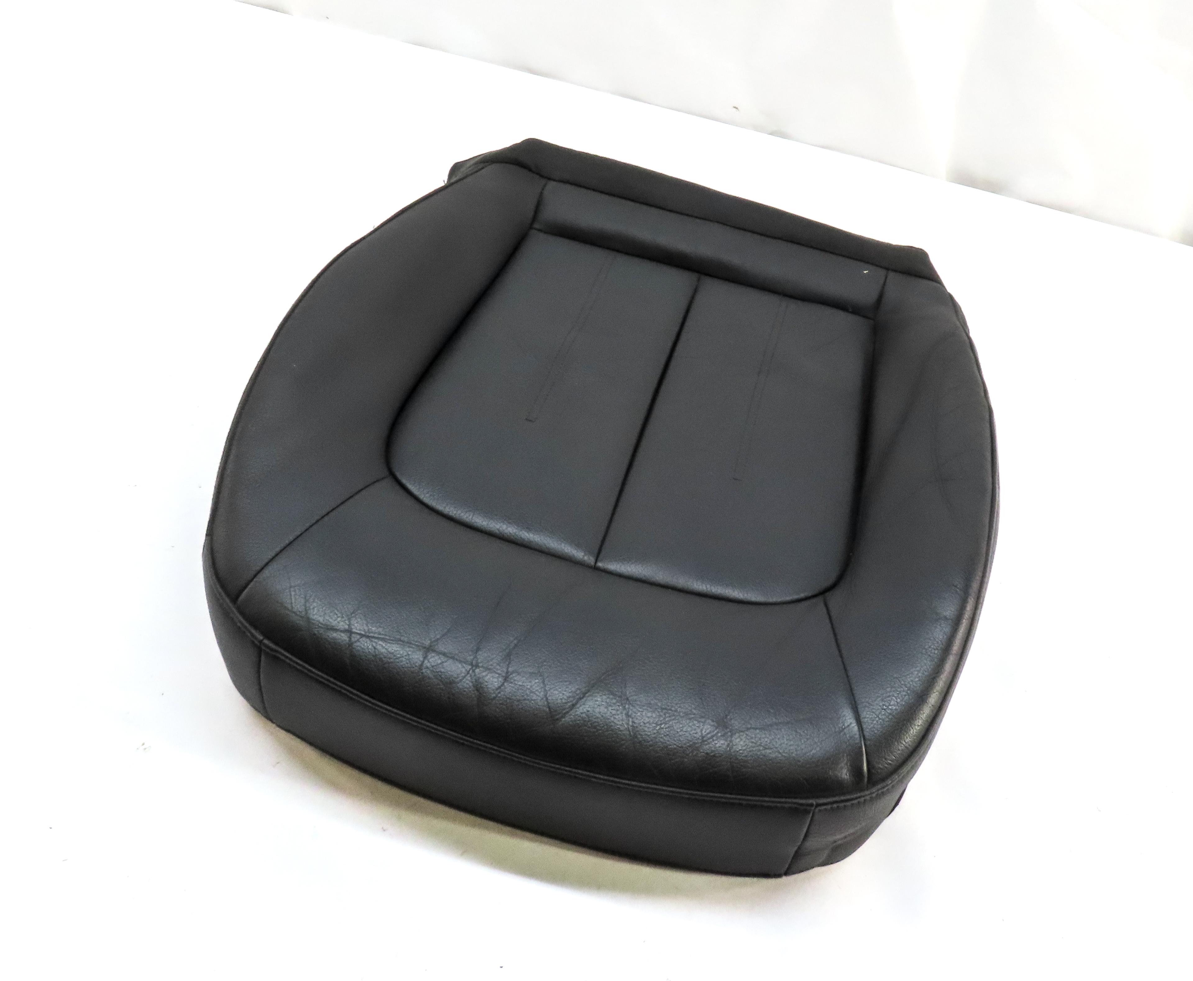 2014 AUDI A6 C7 FRONT LEFT DRIVER LOWER HEATED STANDARD SEAT CUSHION (BLACK FZ) — exact item pictured