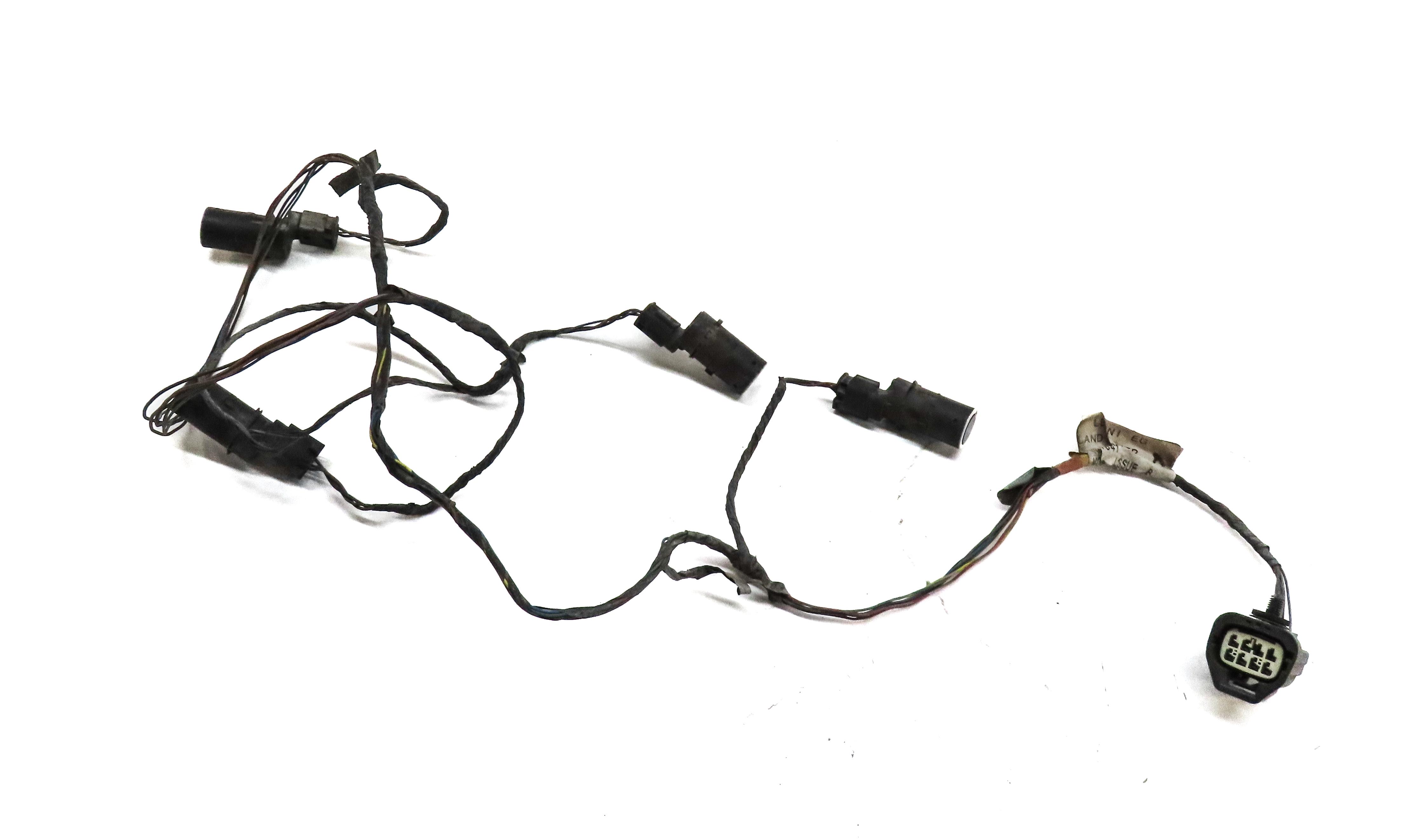 2008 RANGE ROVER SPORT L320 REAR PARK ASSIST PDC SENSOR SET4 (WHITE) w/ HARNESS — exact item pictured