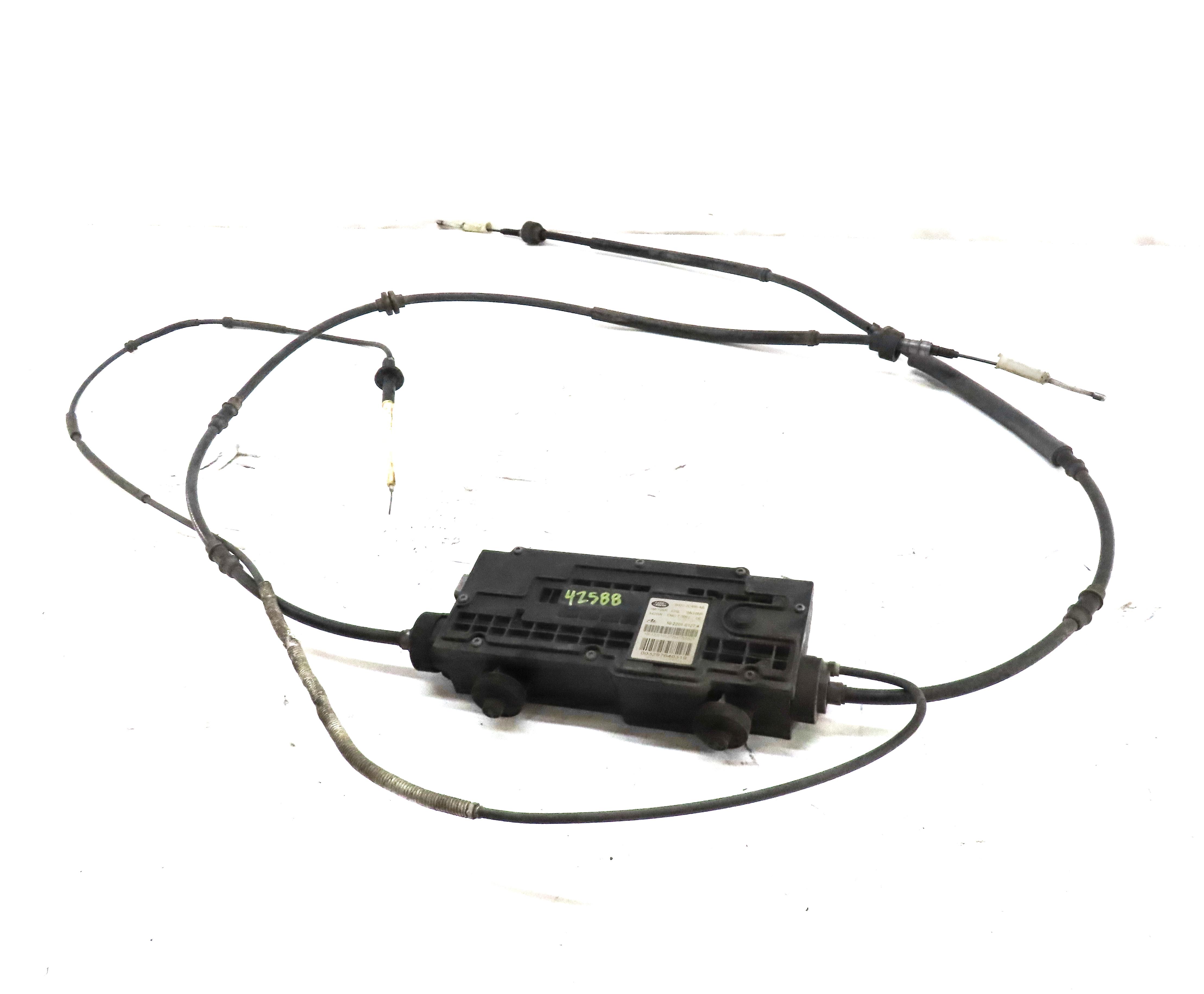 2008 RANGE ROVER SPORT (L320) EMERGENCY HILL PARKING E-BRAKE ACTUATOR w/ CABLES — exact item pictured