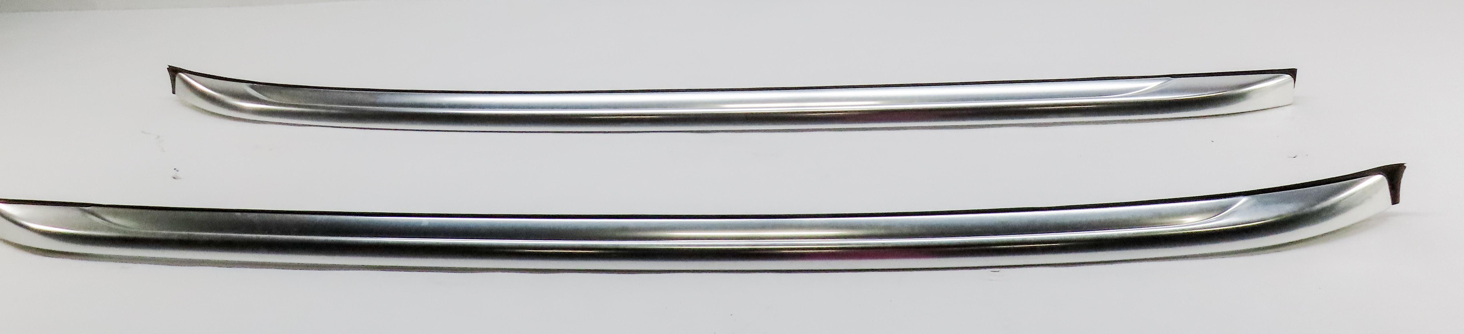2014 BMW X1 (E84) LEFT & RIGHT ROOF RACK RAIL SET 2 (FRONT-TO-BACK) (SILVER) — exact item pictured