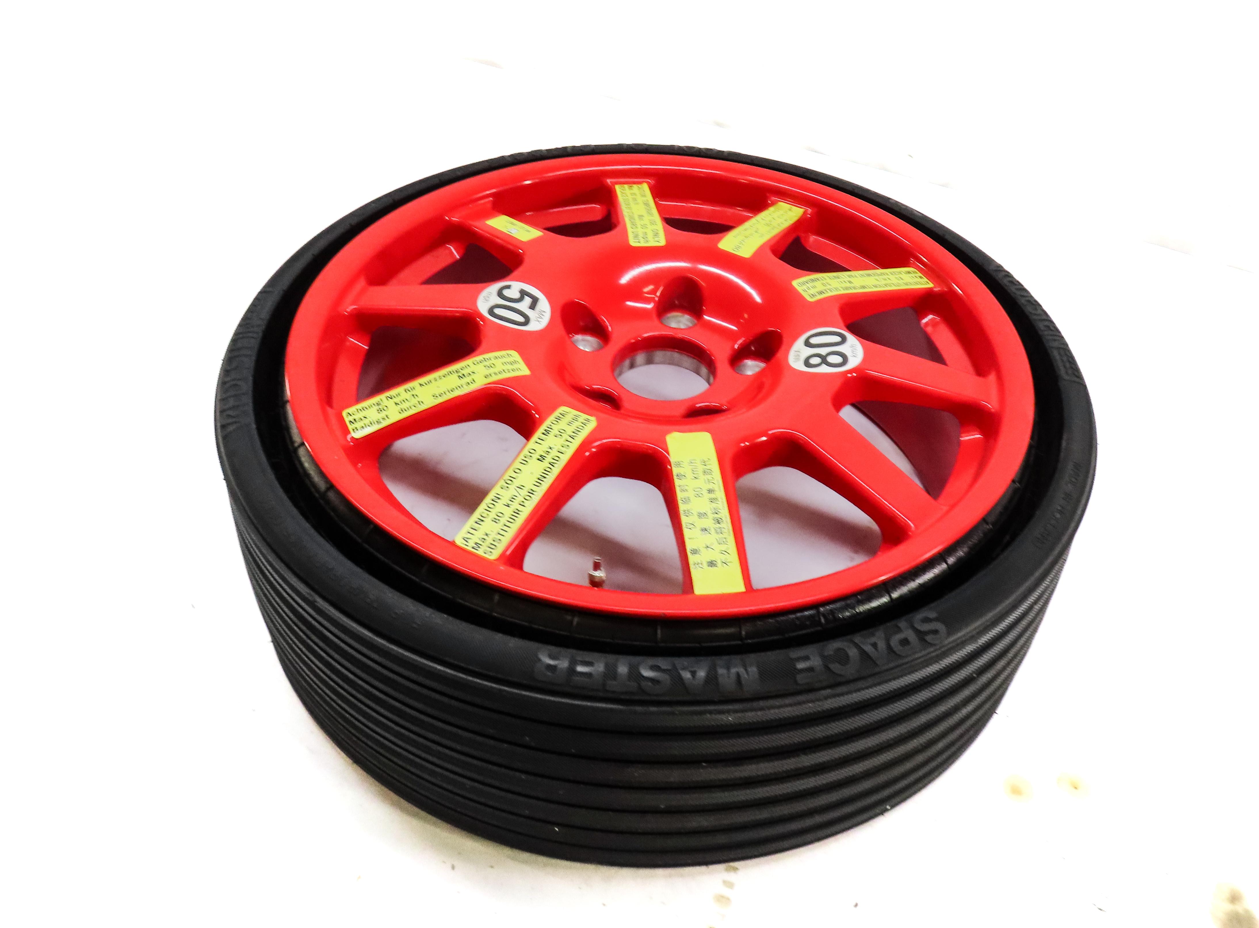 2003-2012 PORSCHE CAYENNE (955 957 958) 18x6.5 COLLAPSIBLE SPARE TIRE WHEEL RIM — exact item pictured