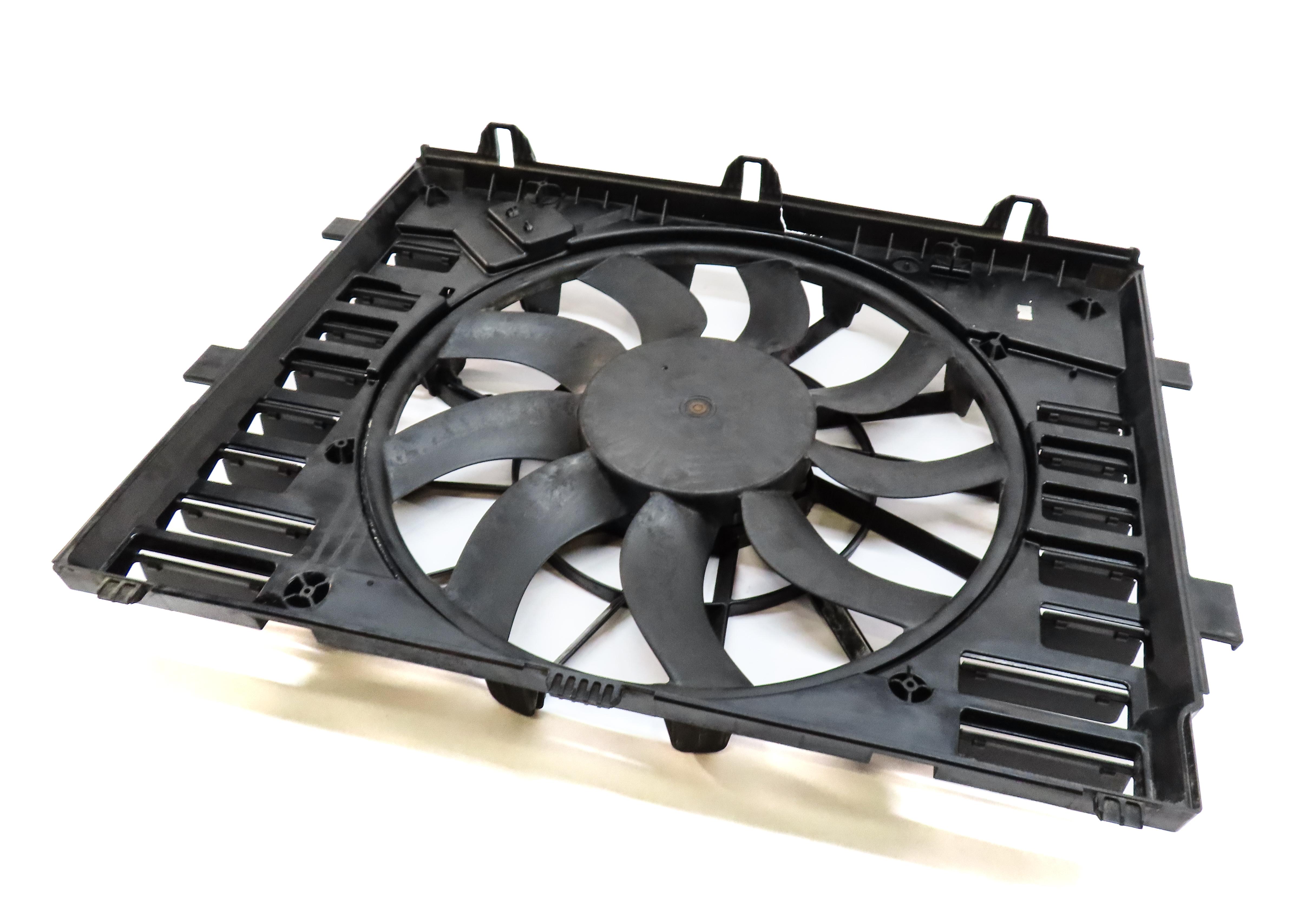 2011-2018 PORSCHE CAYENNE (958) 3.6L ENGINE - RADIATOR COOLING FAN ASSEMBLY — exact item pictured