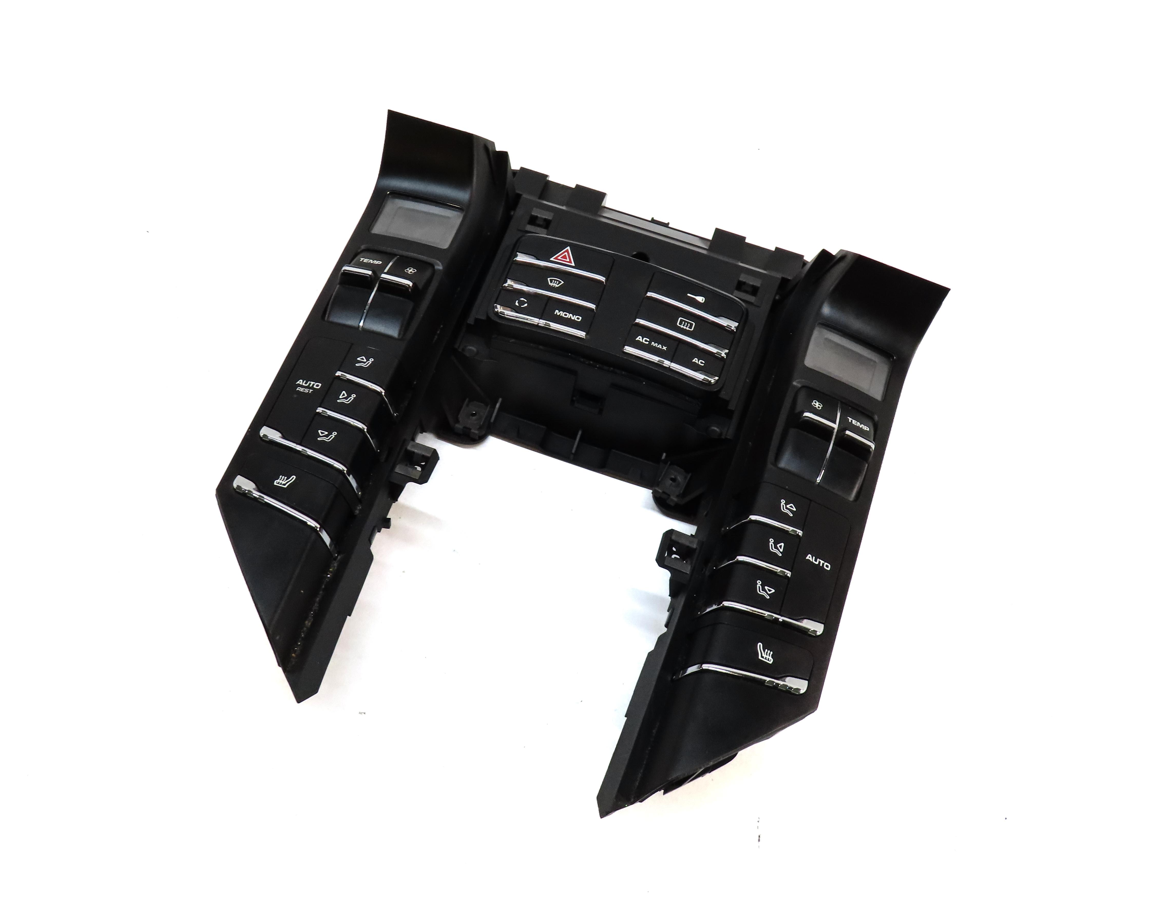 2011-2018 PORSCHE CAYENNE (958) FRONT HEATER A/C TEMPERATURE CONTROL PANEL — exact item pictured