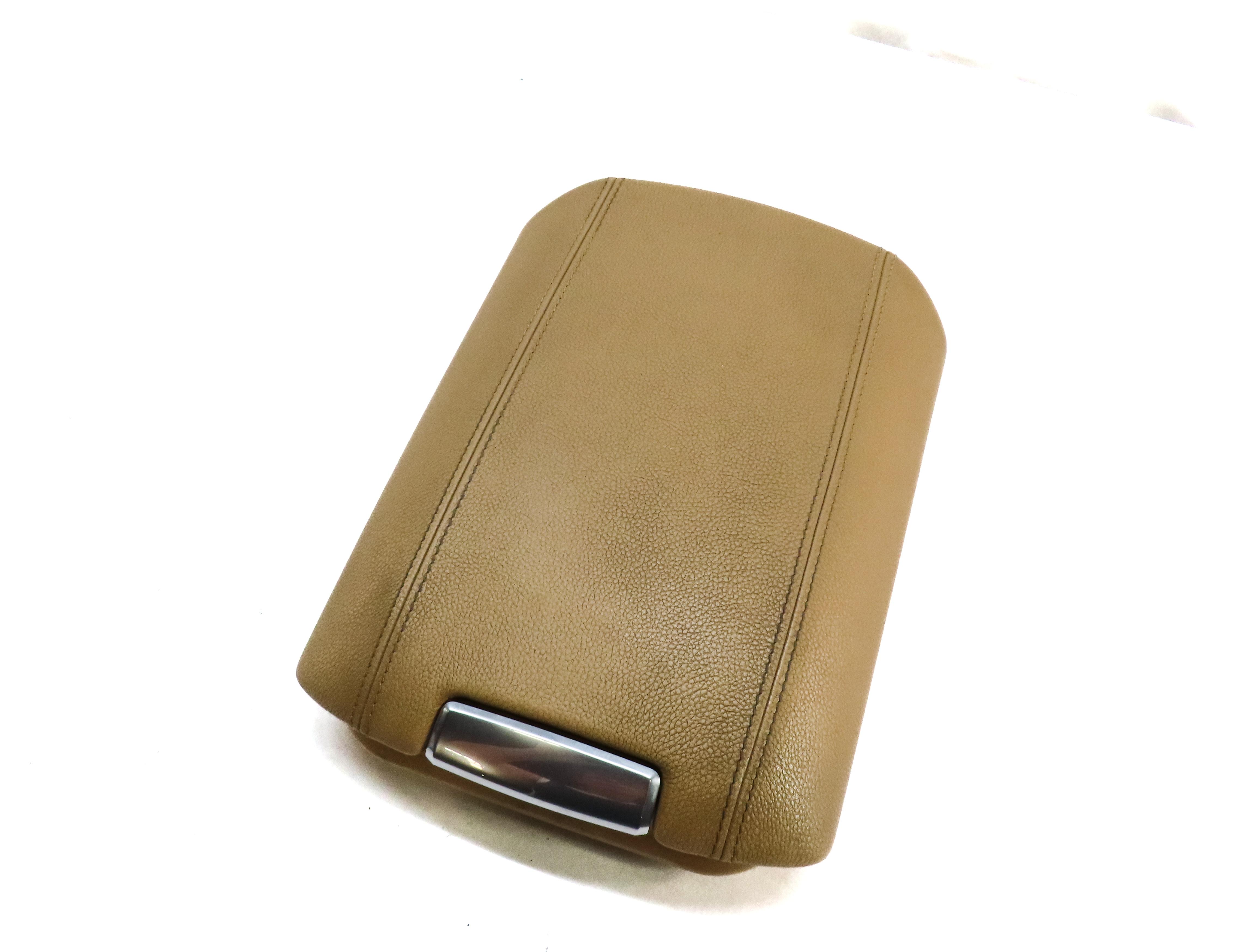 11-18 PORSCHE CAYENNE (958) FRONT CENTER CONSOLE ARMREST ARM REST LID (BEIGE) — exact item pictured