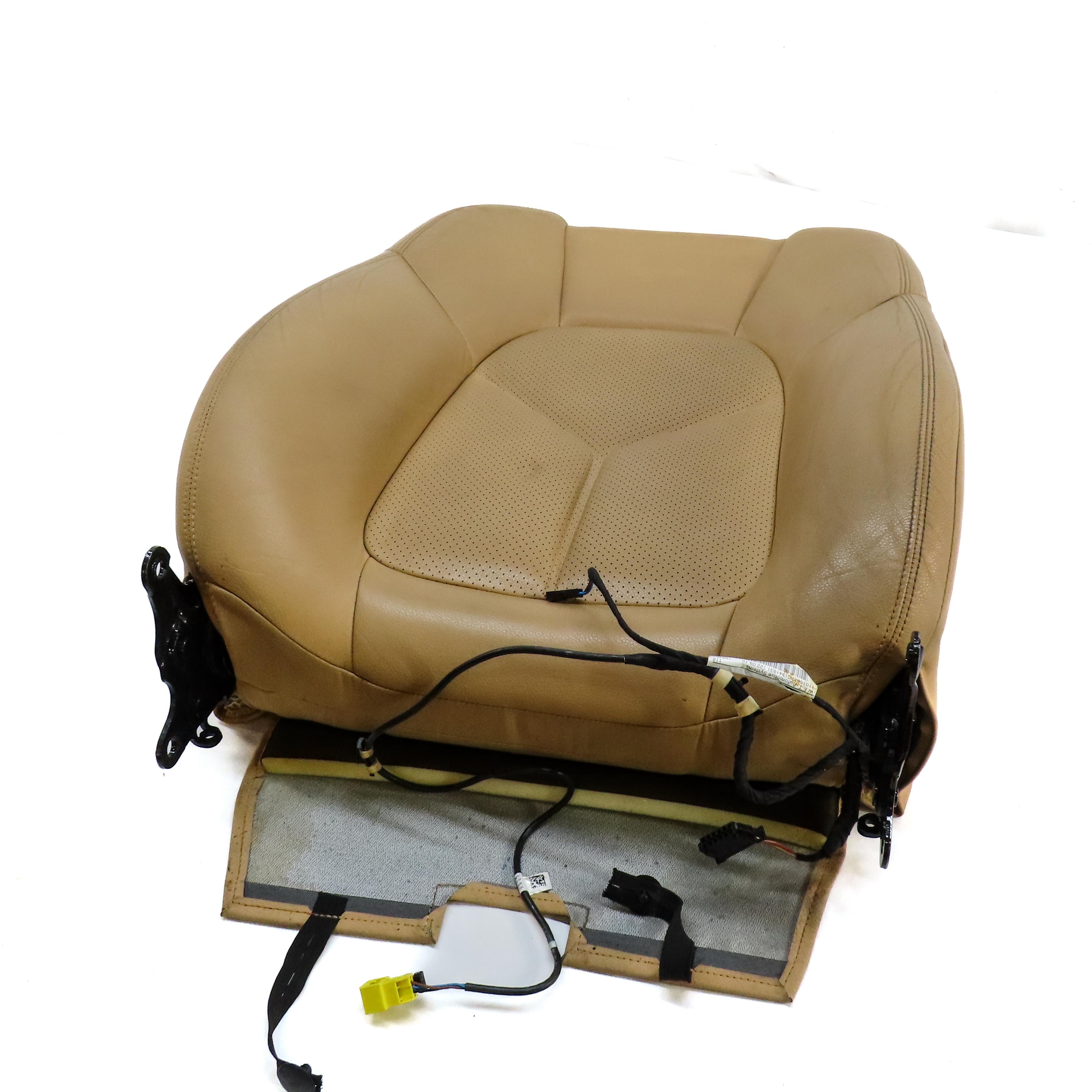 2011 PORSCHE CAYENNE (958) LEFT DRIVER UPPER TOP HEATED SEAT CUSHION (BEIGE) — exact item pictured