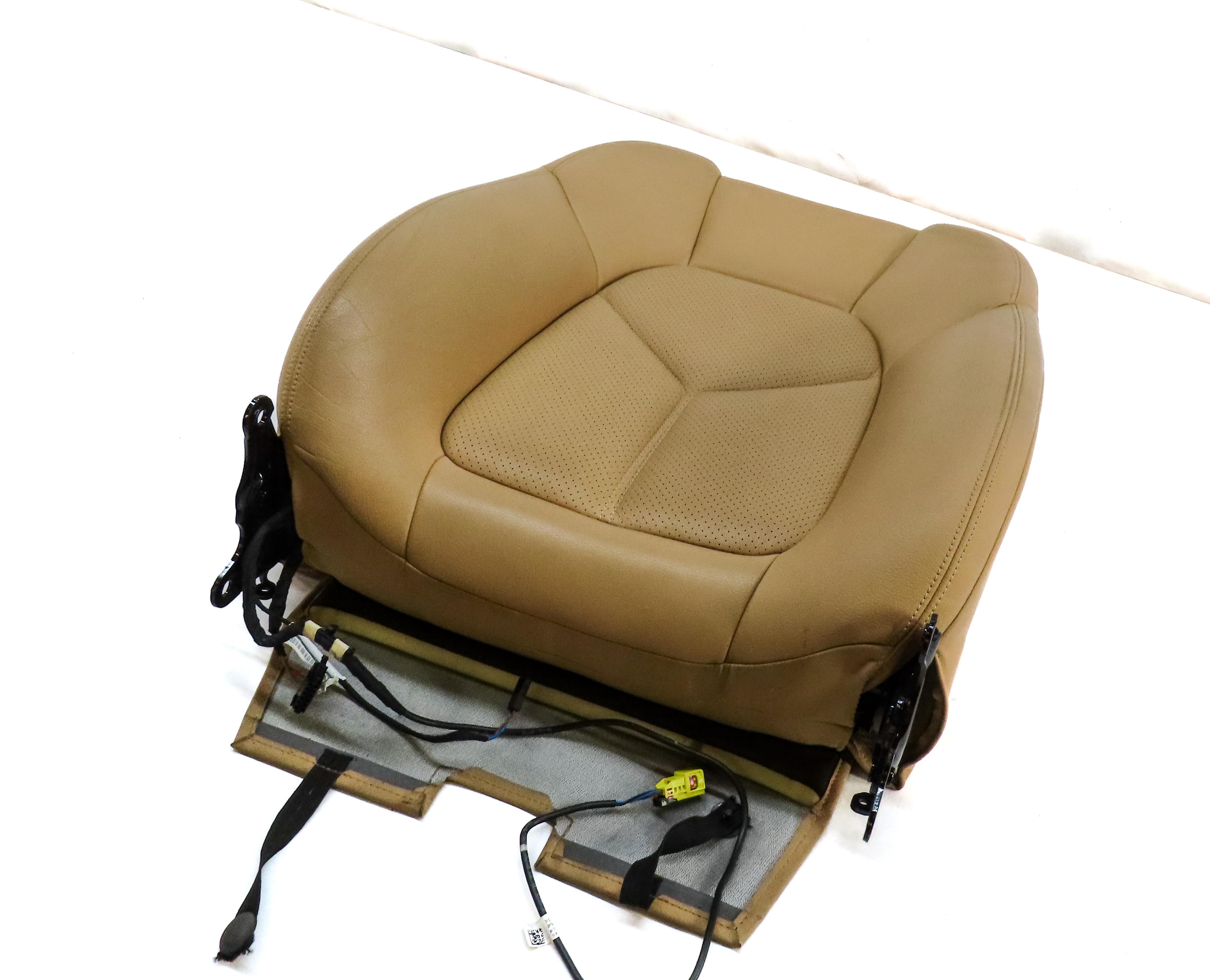 2011 PORSCHE CAYENNE (958) RIGHT PASSENGER UPPER TOP HEATED SEAT CUSHION (BEIGE) — exact item pictured