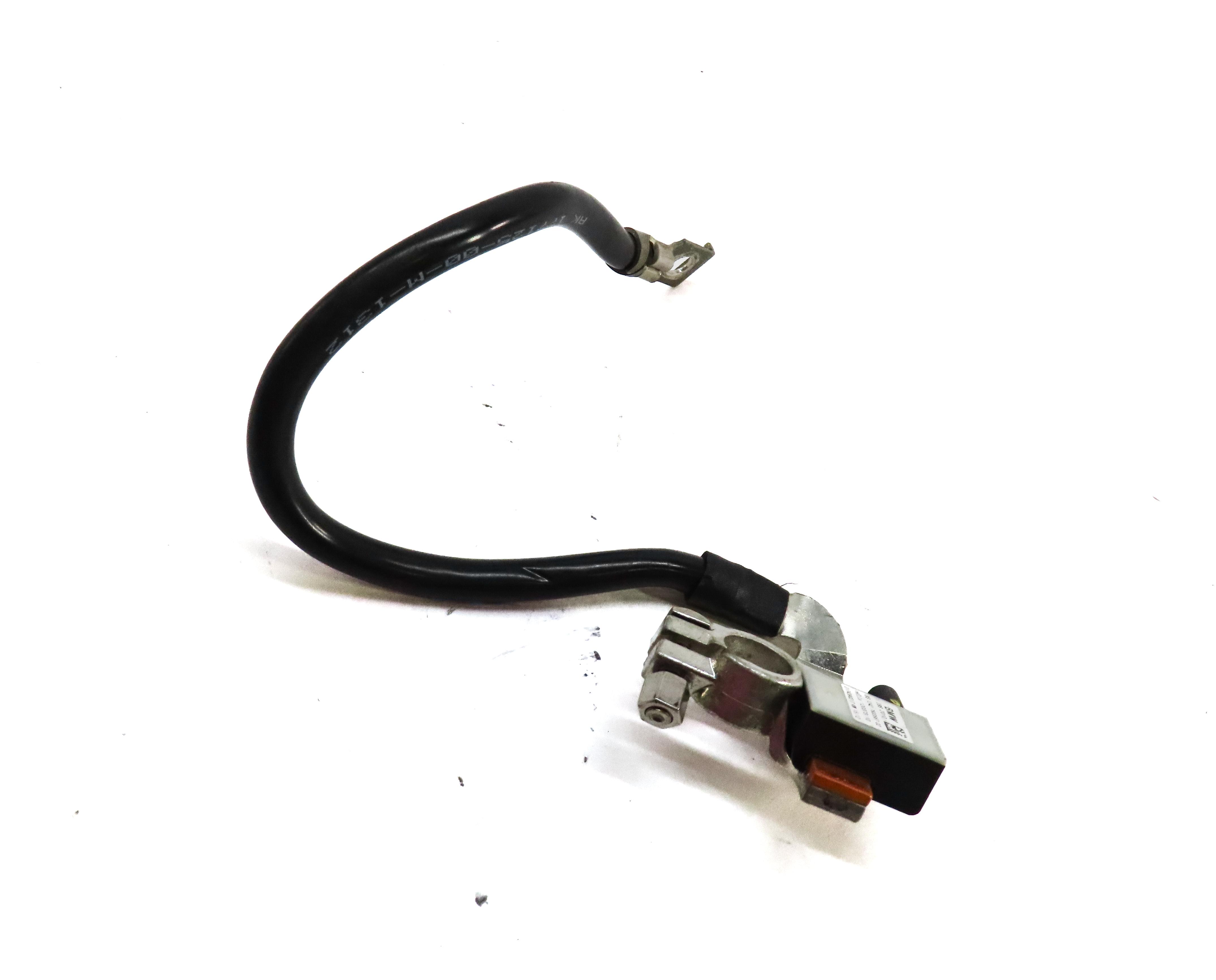 2012 BMW X5 E70 NEGATIVE BATTERY CABLE w/ INTELLIGENT BATTERY SYSTEM IBS MODULE — exact item pictured