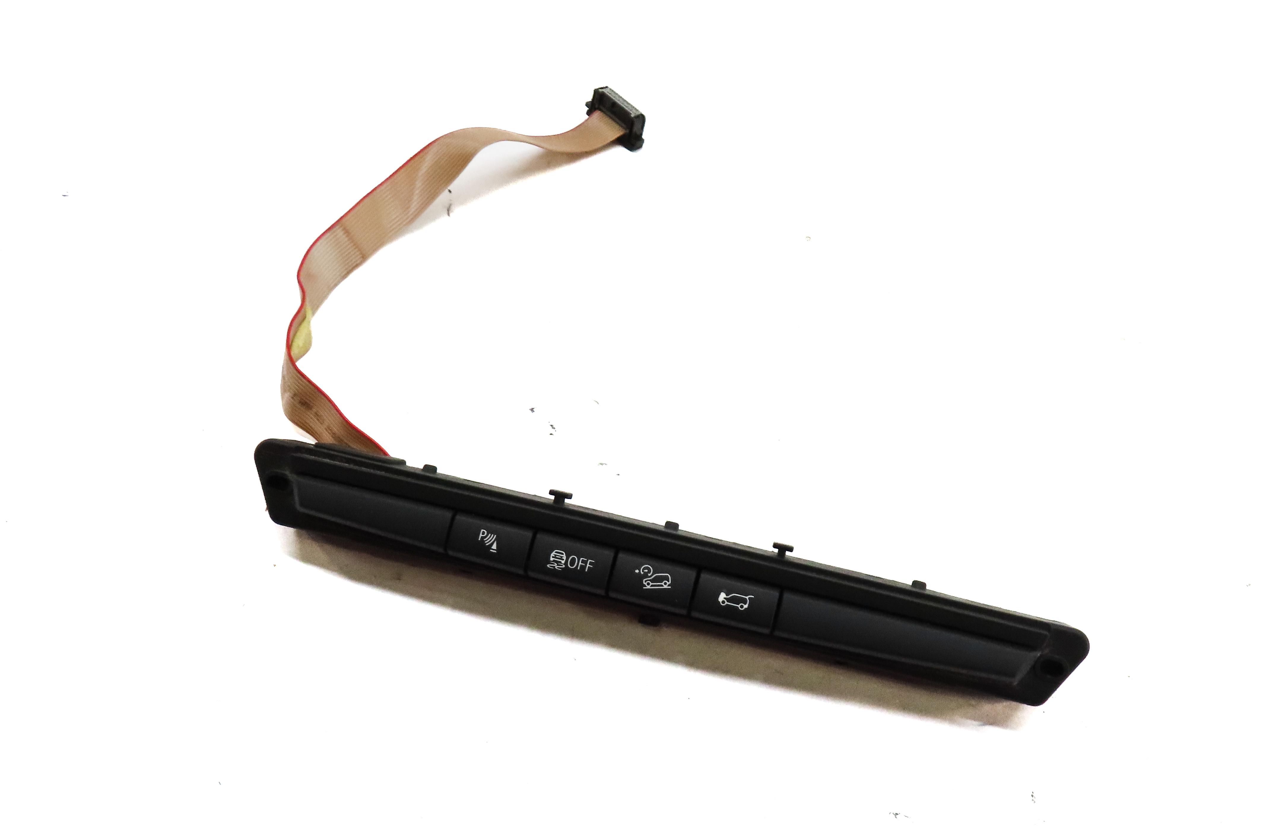 2012 BMW X5 E70 PDC HILL DESENT TRUNK OPEN TRACTION CONTROL SWITCH BUTTON PANEL — exact item pictured