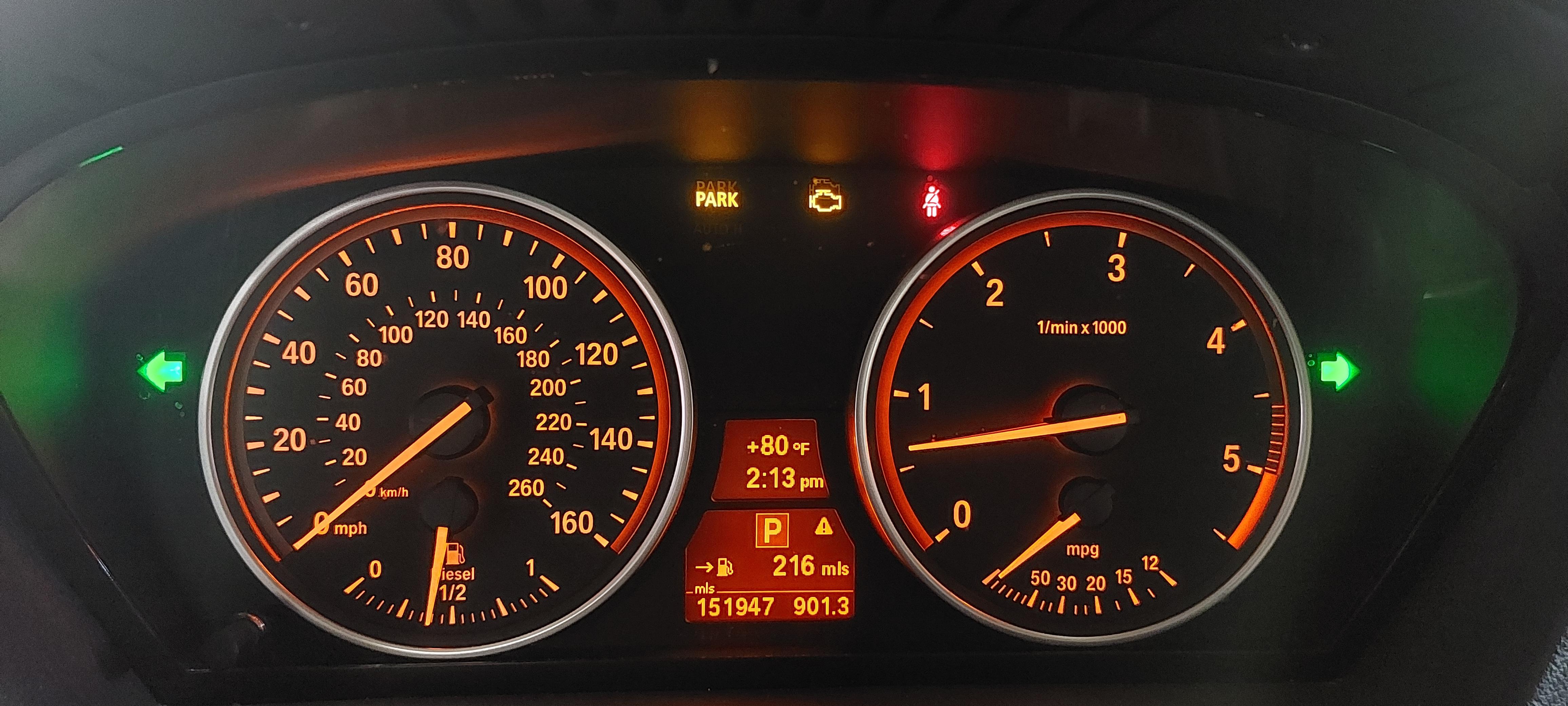 11-13 BMW X5 (E70) 3.0L M57Y DIESEL SPEEDOMETER INSTRUMENT GAUGE CLUSTER 152k — exact item pictured