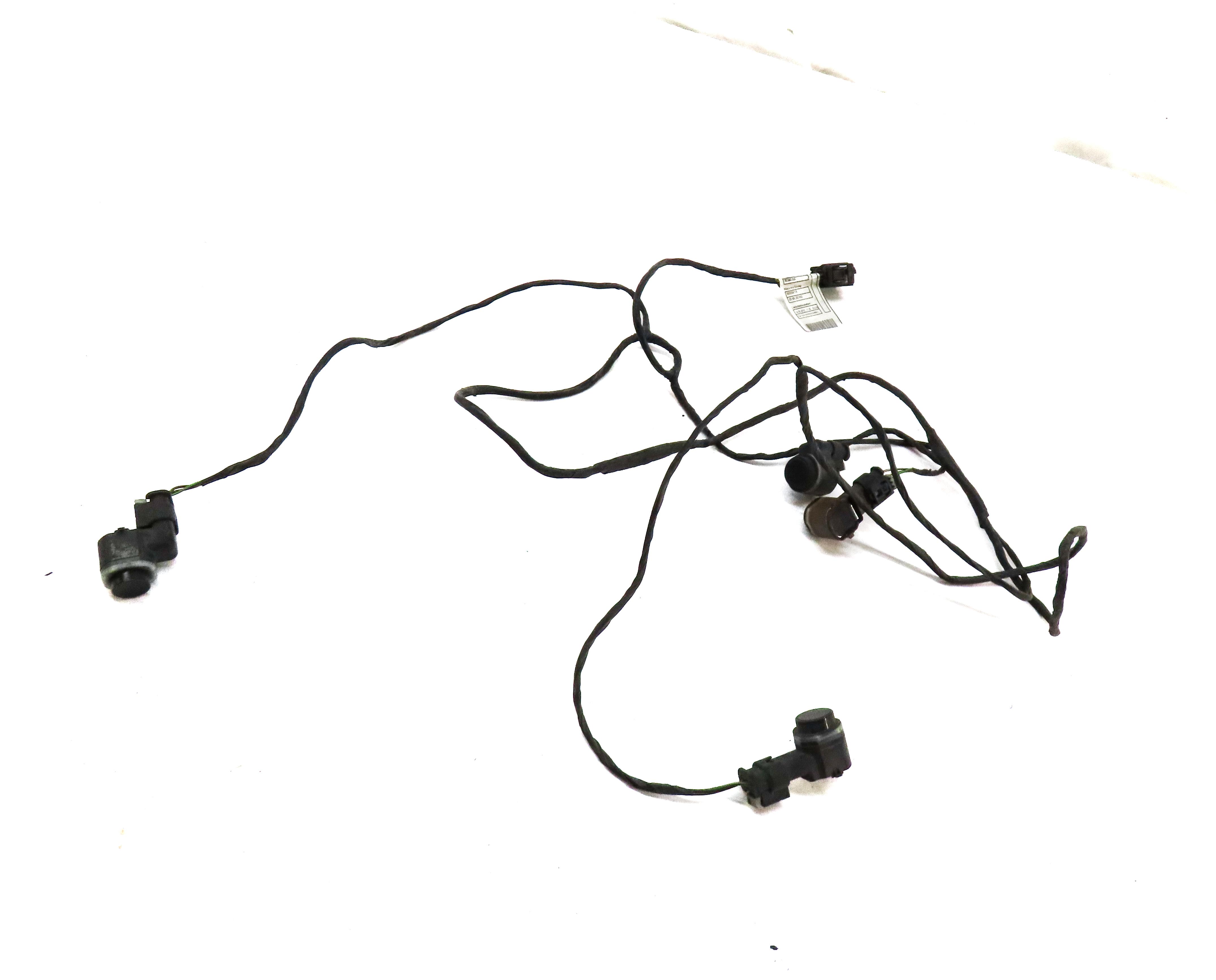 2012 BMW X5 (E70) FRONT PARK ASSIST PDC SENSOR SET4 (BLACK) w/ WIRE HARNESS — exact item pictured