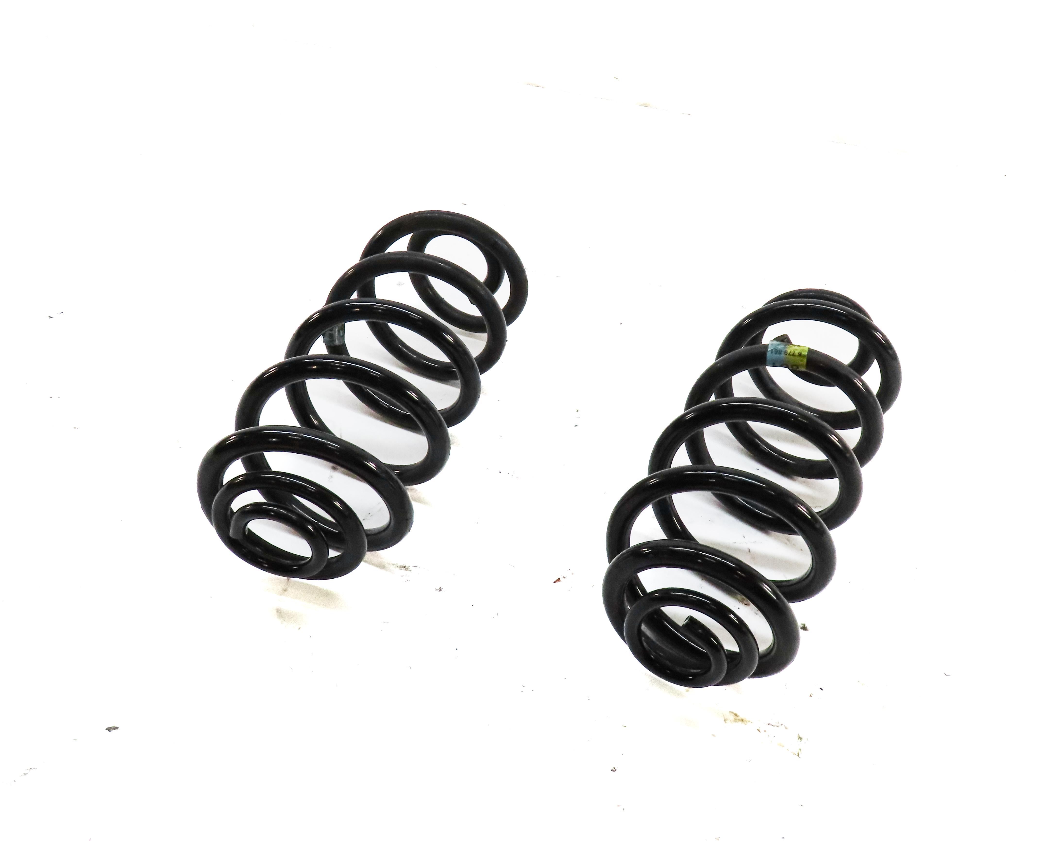 2007-2013 BMW X5 (E70) LEFT & RIGHT REAR STANDARD SUSPENSION COIL SPRING SET 2 — exact item pictured