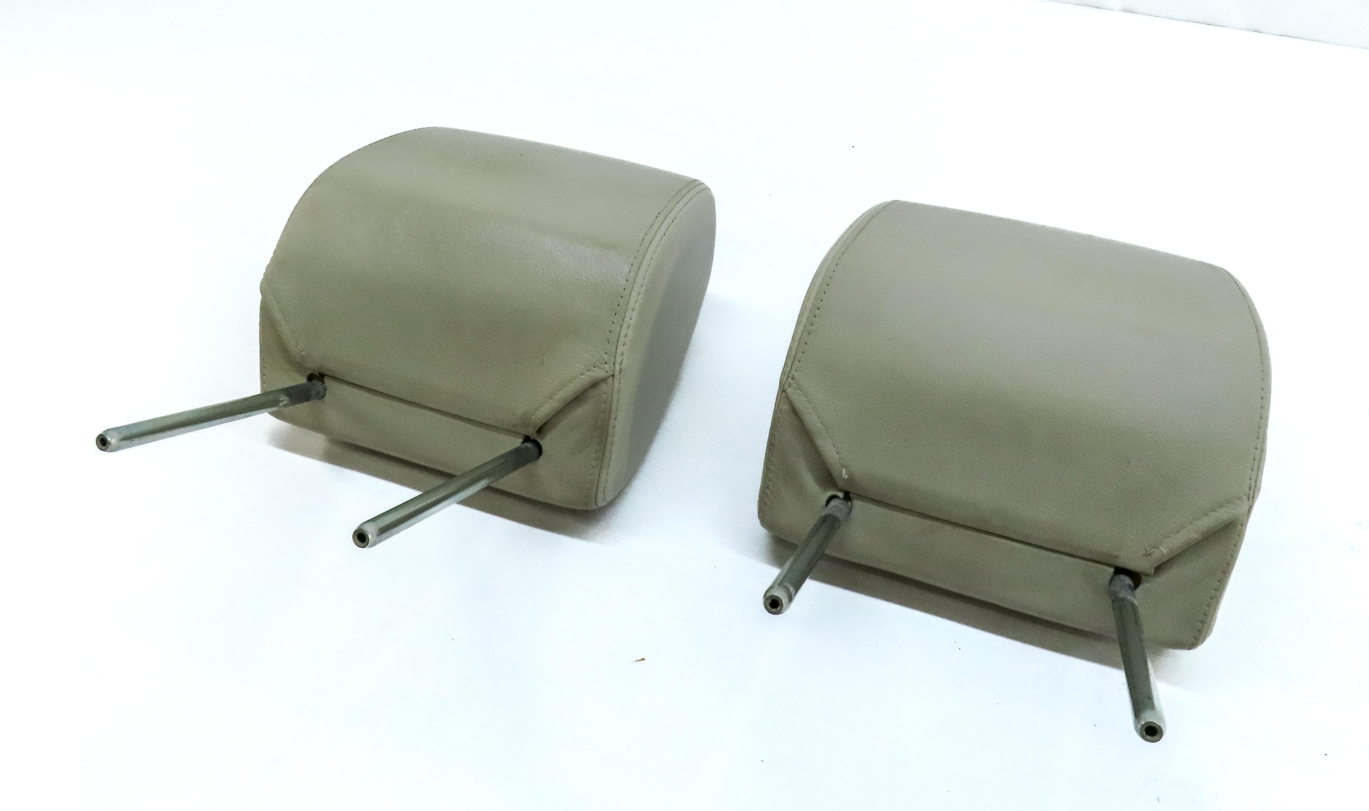 2006 RANGE ROVER SPORT (L320) FRONT LEFT & RIGHT SEAT HEADREST SET-2 (IVORY) — exact item pictured