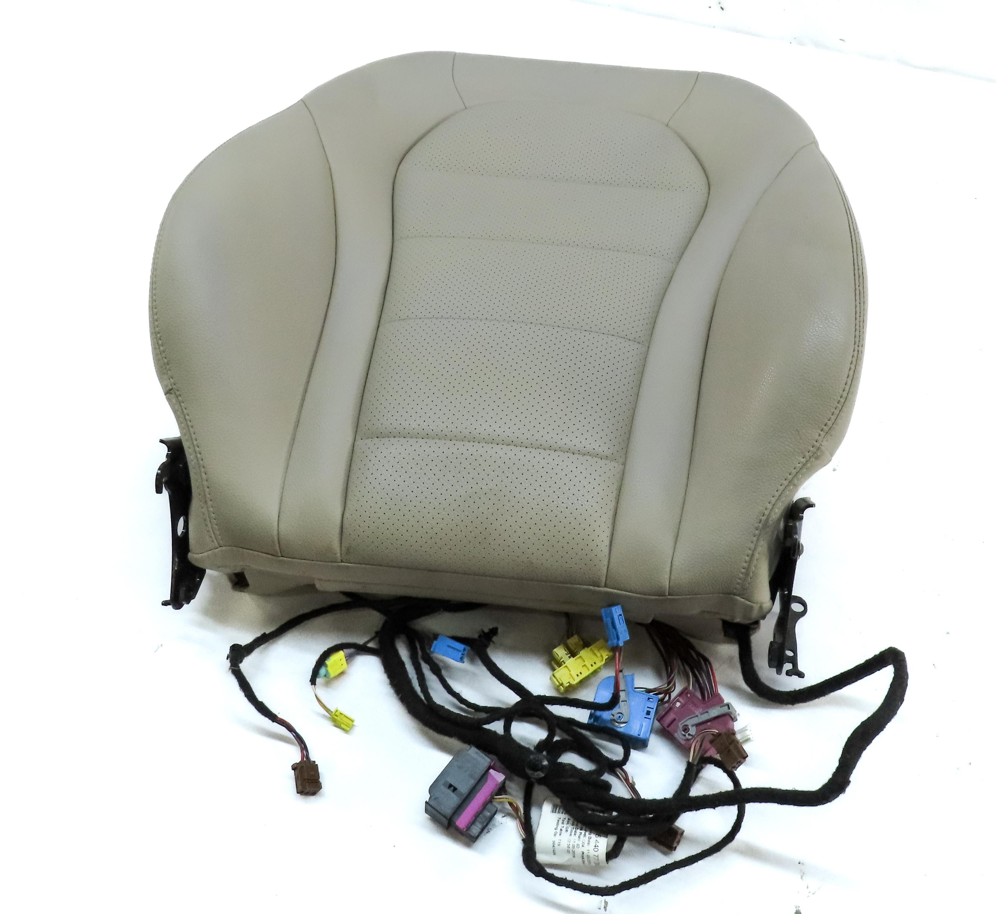 15-17 MERCEDES C-CLASS (W205) LEFT DRIVER UPPER TOP HEATED SEAT CUSHION (BEIGE) — exact item pictured
