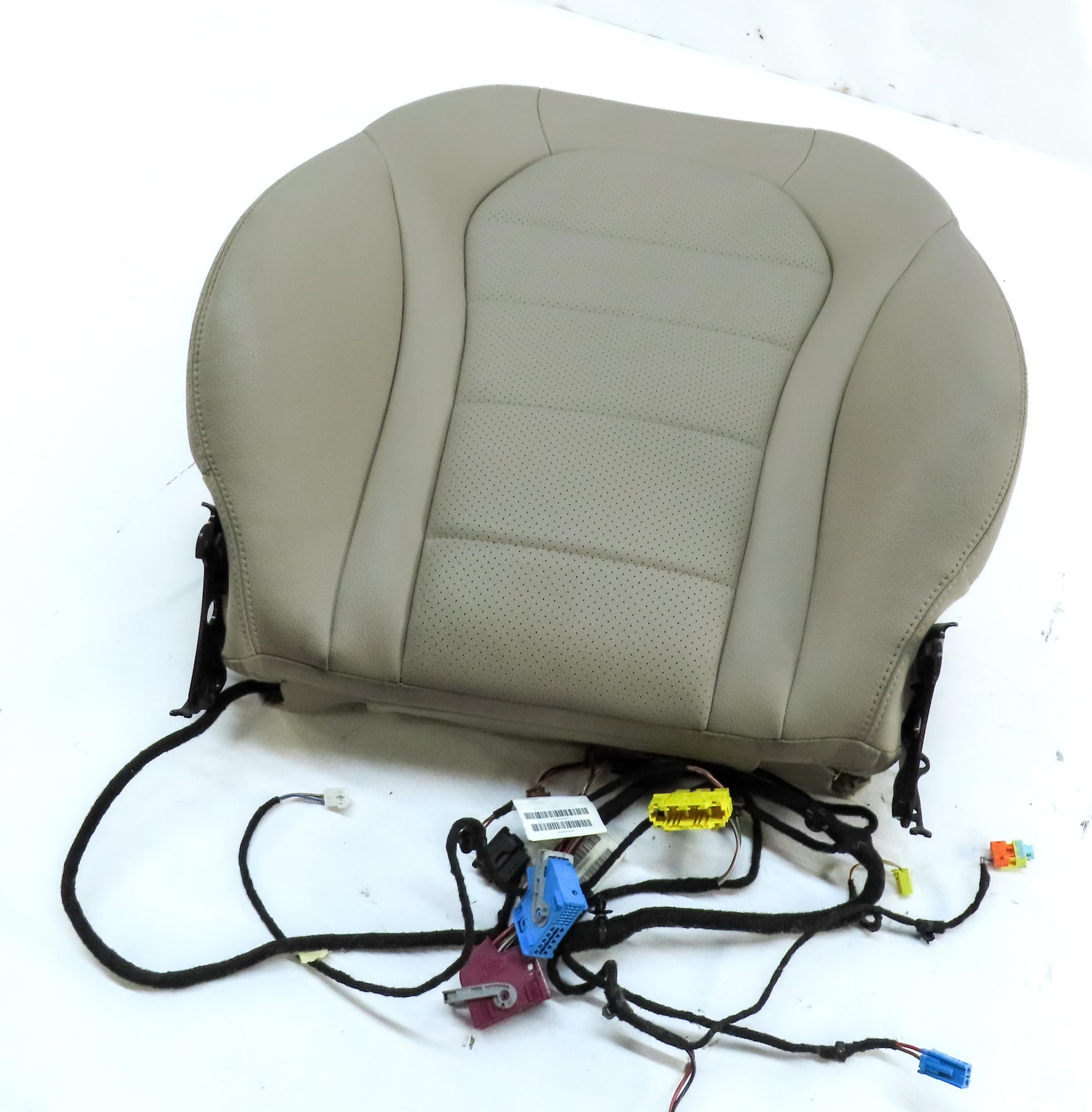 15-17 MERCEDES C-CLASS W205 RIGHT PASSENGER UPPER TOP HEATED SEAT CUSHION BEIGE — exact item pictured