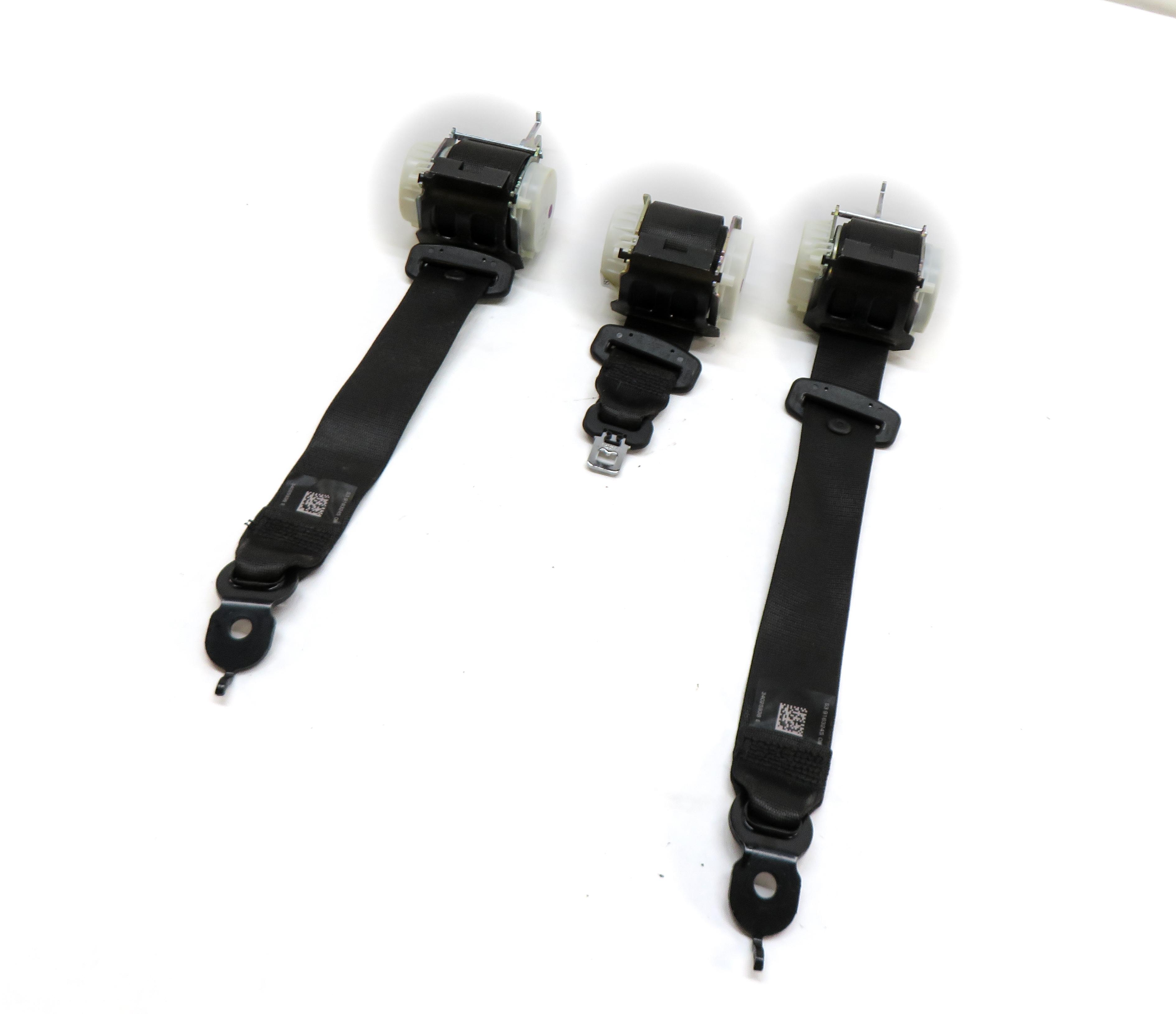 2013 BMW M5 ///M (F10) REAR SEAT LEFT CENTER RIGHT SEATBELT RETRACTOR SET-3 — exact item pictured